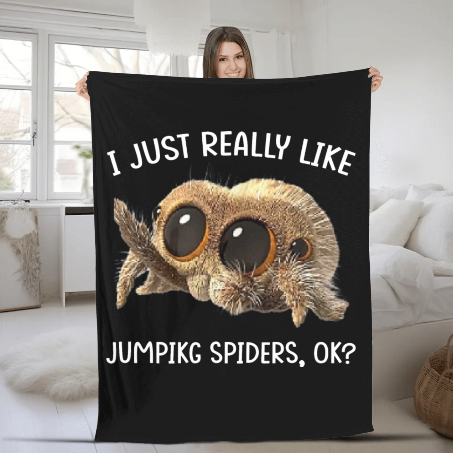 Jumping Spiders Collectors Exotic Pet Collection Fleece Blankets