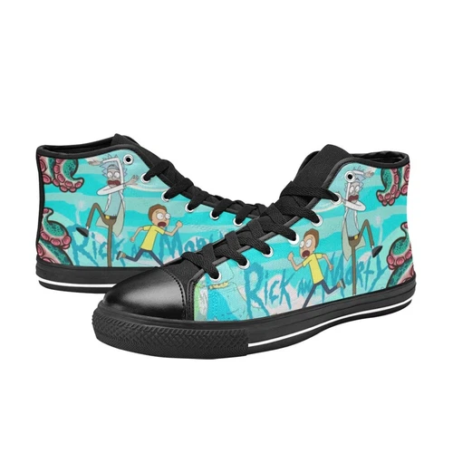 Rick and Rickandmorty High Tops Sneaker Canvas, Rick and Rickandmorty Shoes