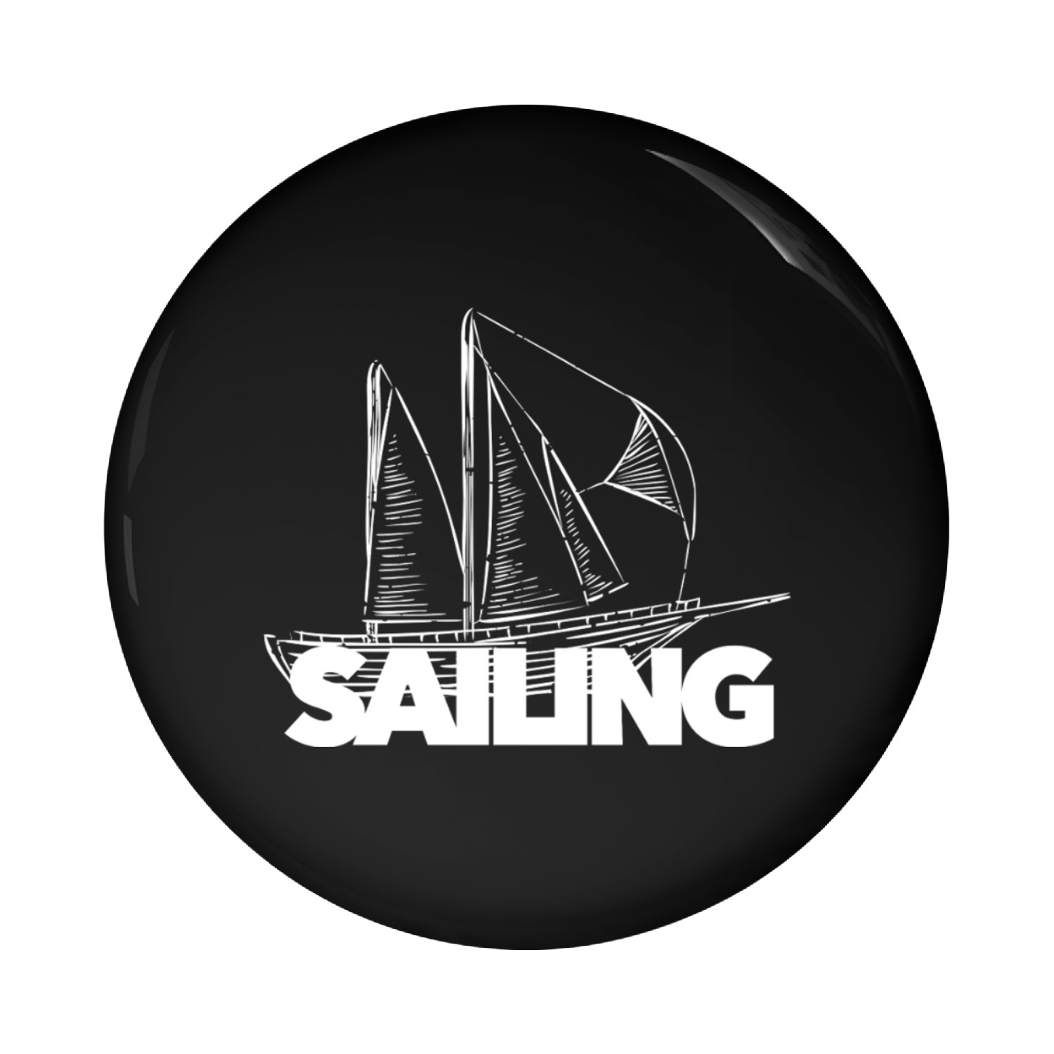 Sailing beautiful sailboat schooner ship vessel ca Pin Buttons