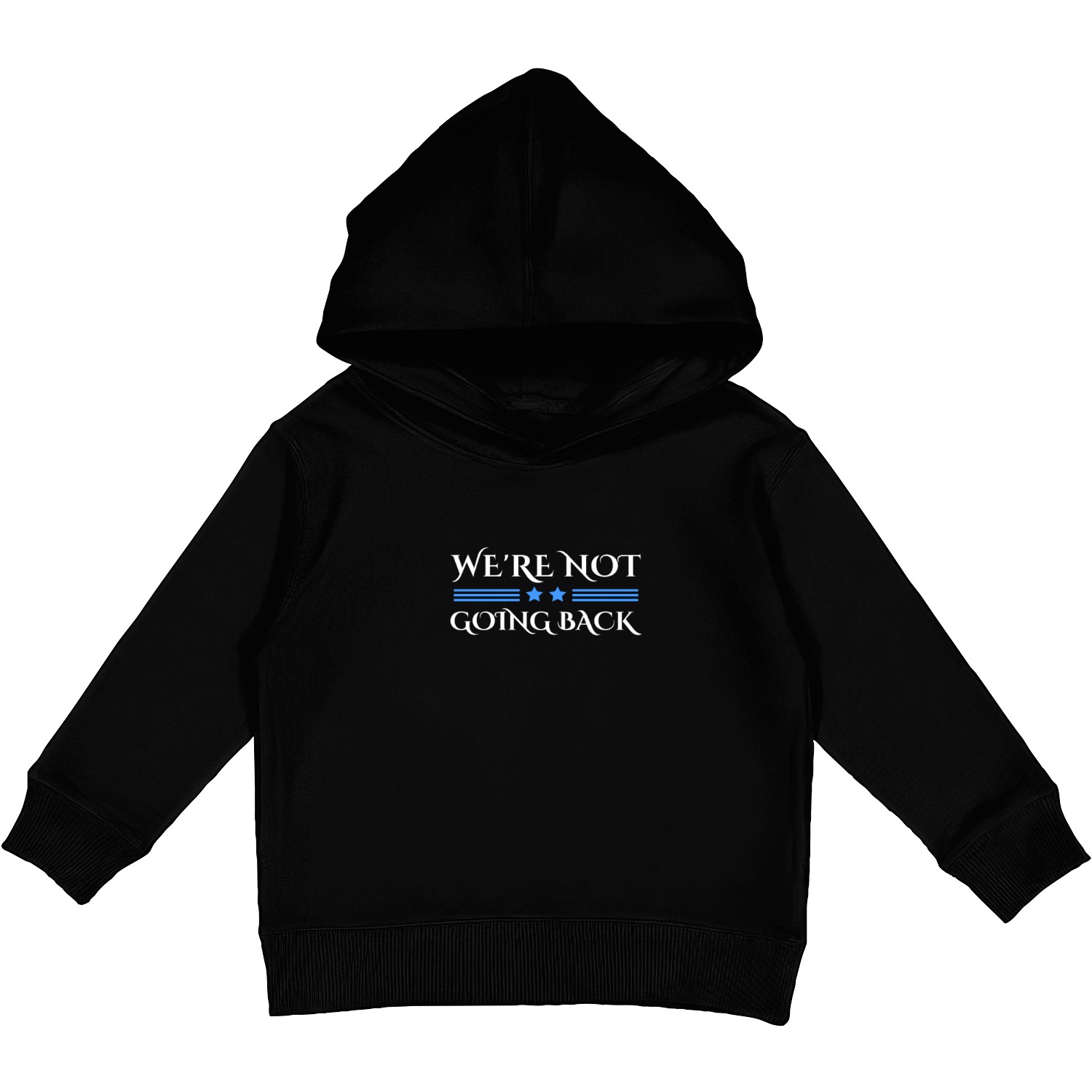 We're Not Going Back Harris Walz 2024 Kids Pullover Hoodies