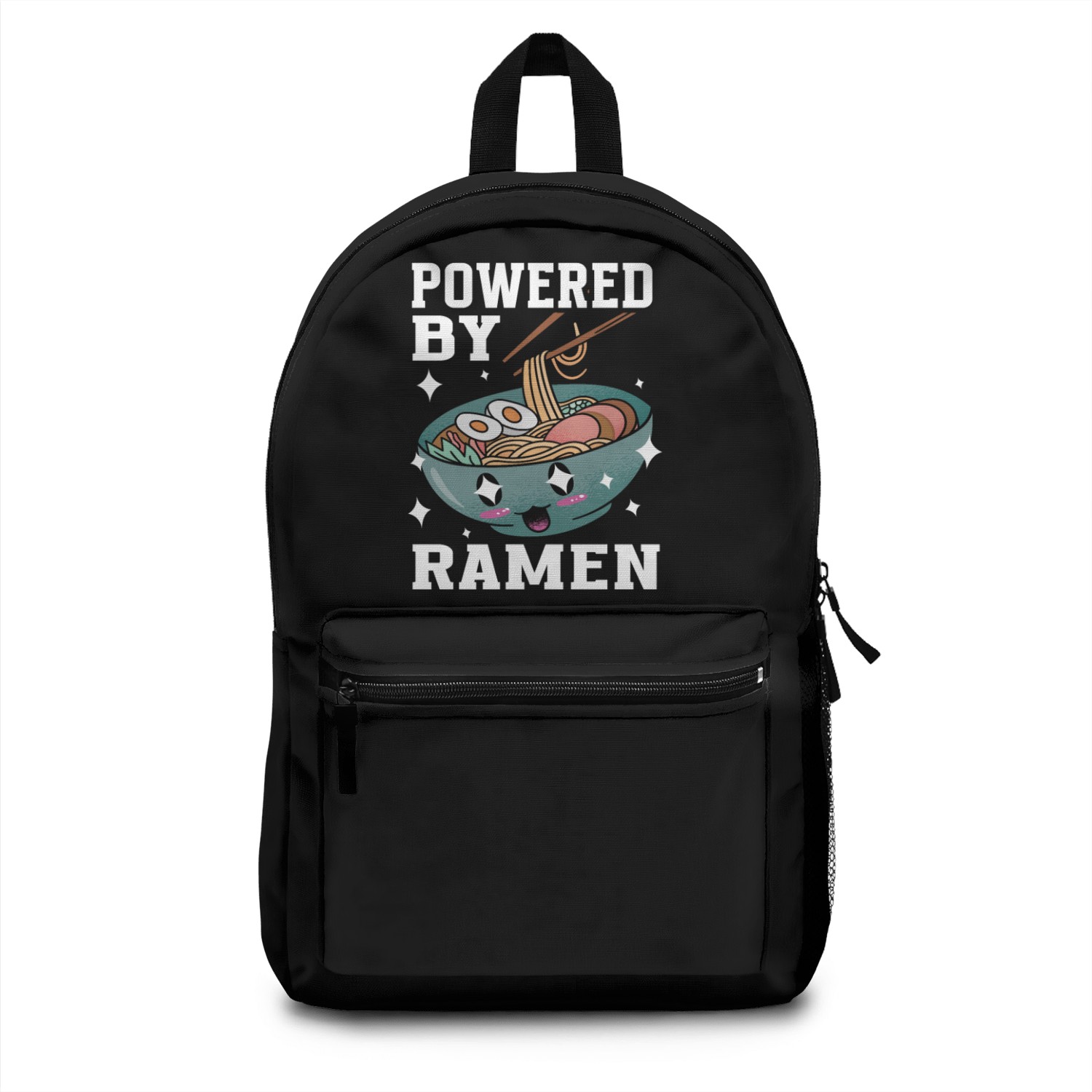 Powered By Ramen Anime Japanese Soup Cup Noodle Backpacks