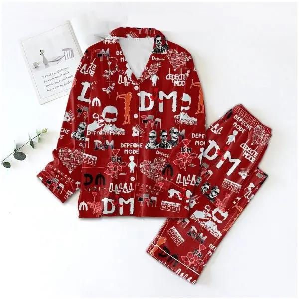 Depeche Mode Pajamas Set, Depeche Mode Shirt, Depeche Mode Pajamas, Depeche Mode Gift, Depeche Mode Pants, Depeche Mode Band Shirt