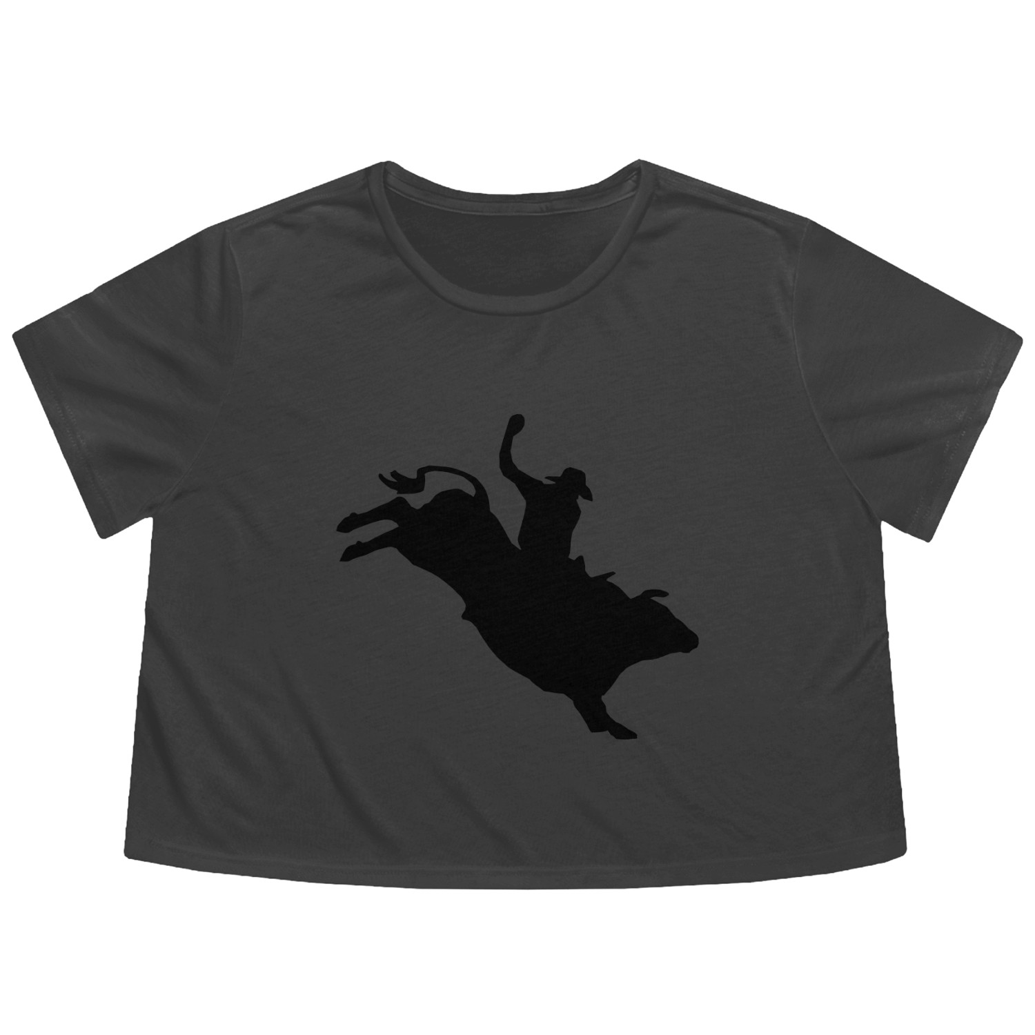 Western Rodeo - Bullrider Flowy Cropped Tees