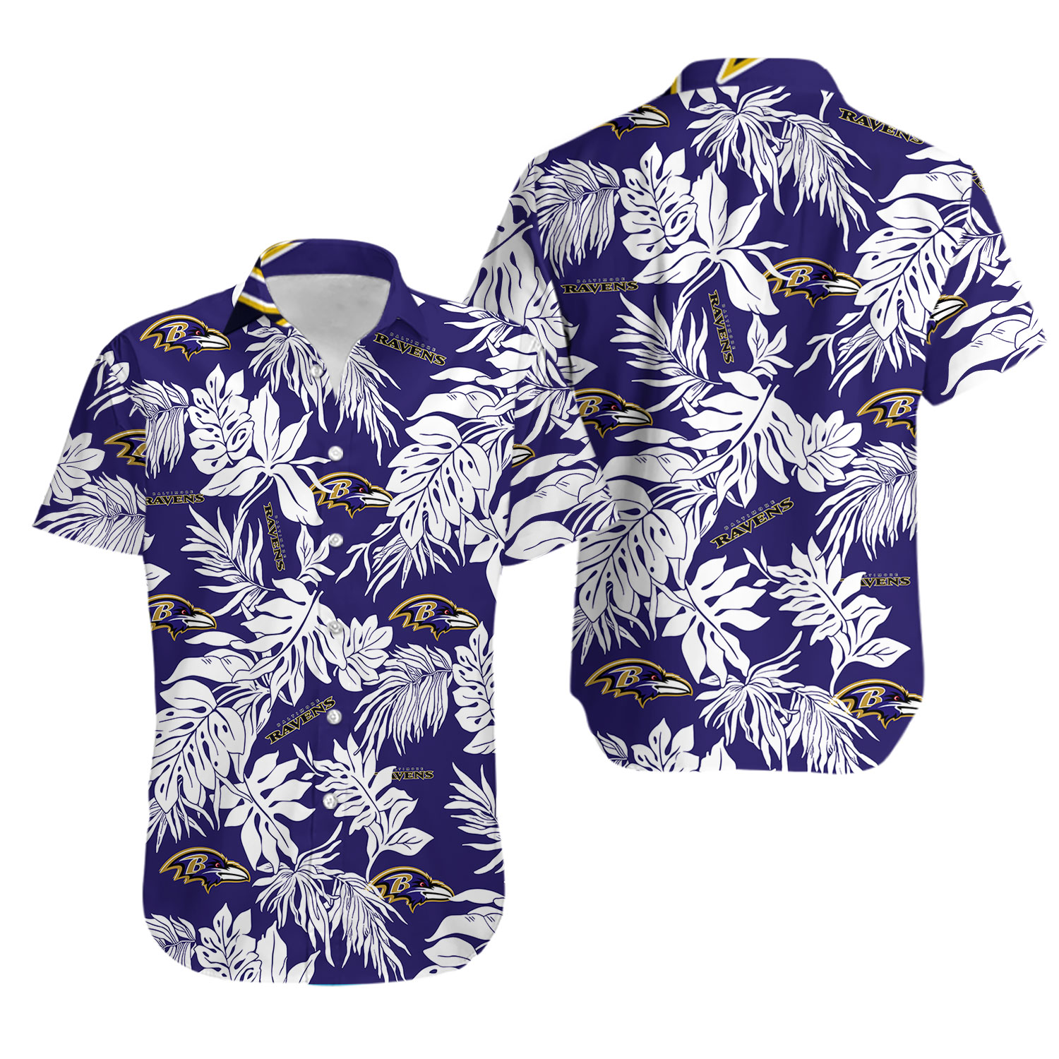 Baltimore Football Team Ravens Hawaiian Shirt