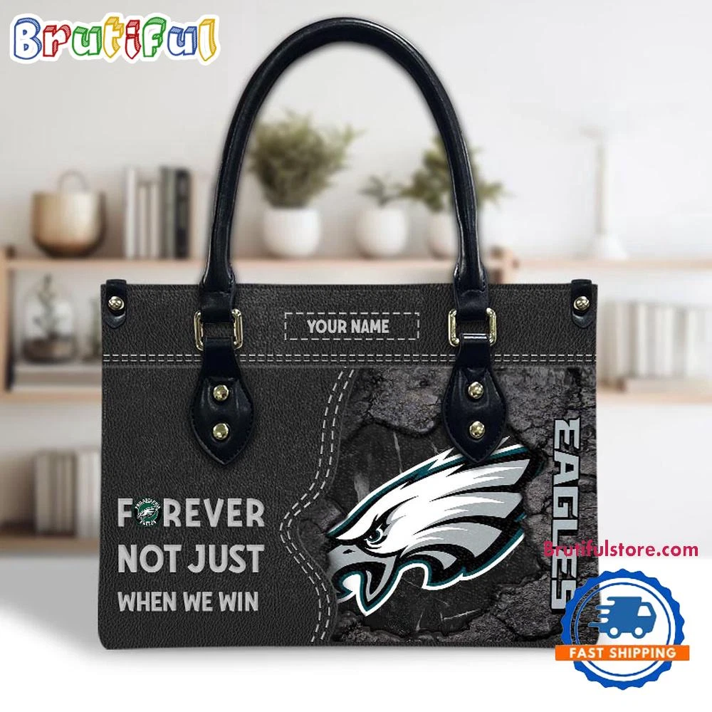 Philadelphias Team Eagles Forever Leather Bag, Football Leather Bag