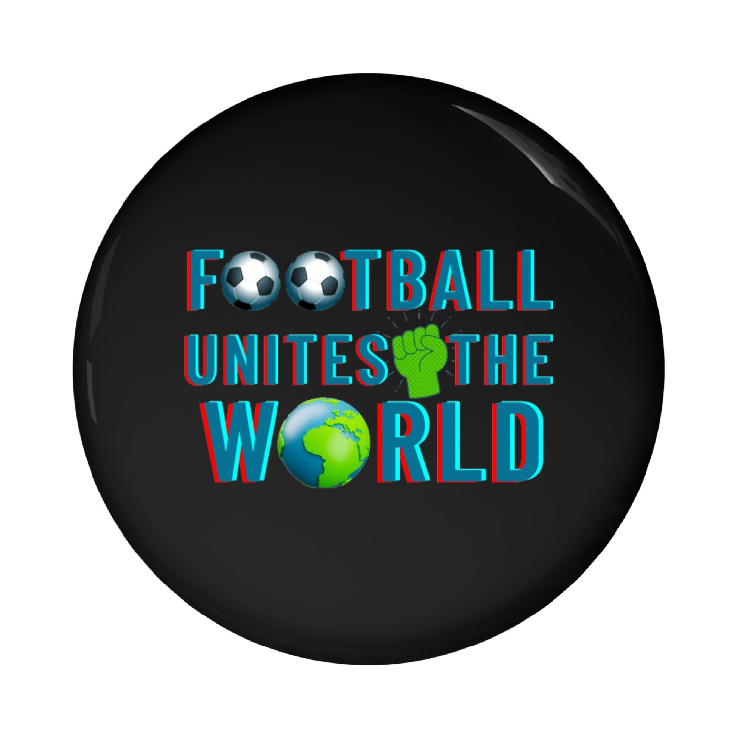 Football Unites the World Pin Buttons