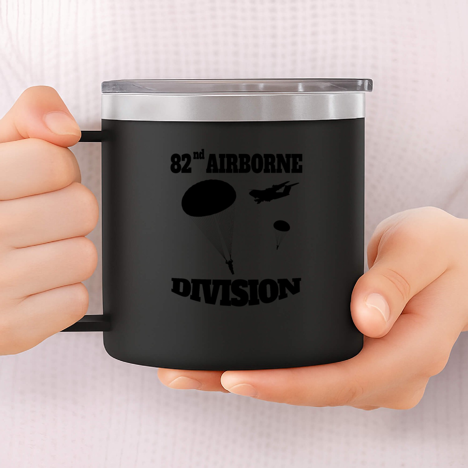 Paratrooper US Army 82nd AIRBORNE 14oz Stainless Steel Tumblers