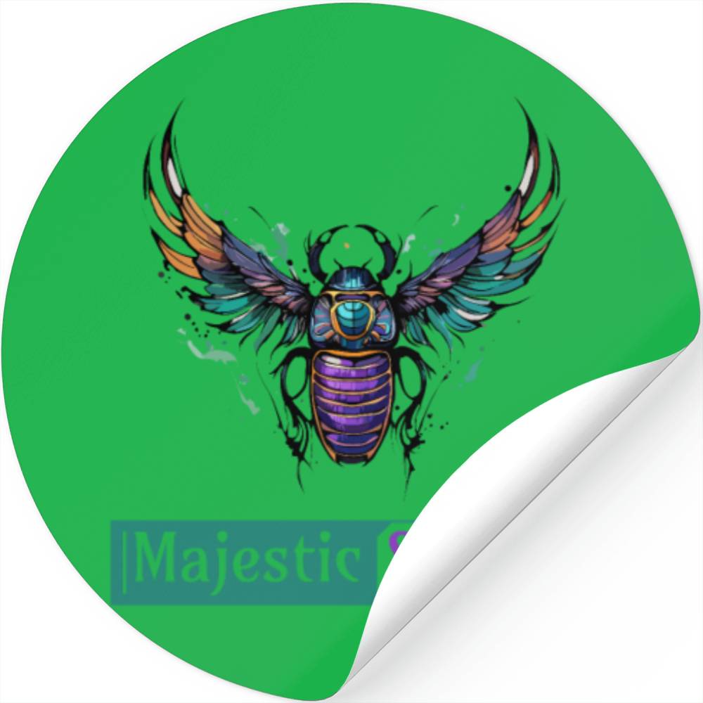 Majestic Scarab - Symbol of Power and Protection Stickers