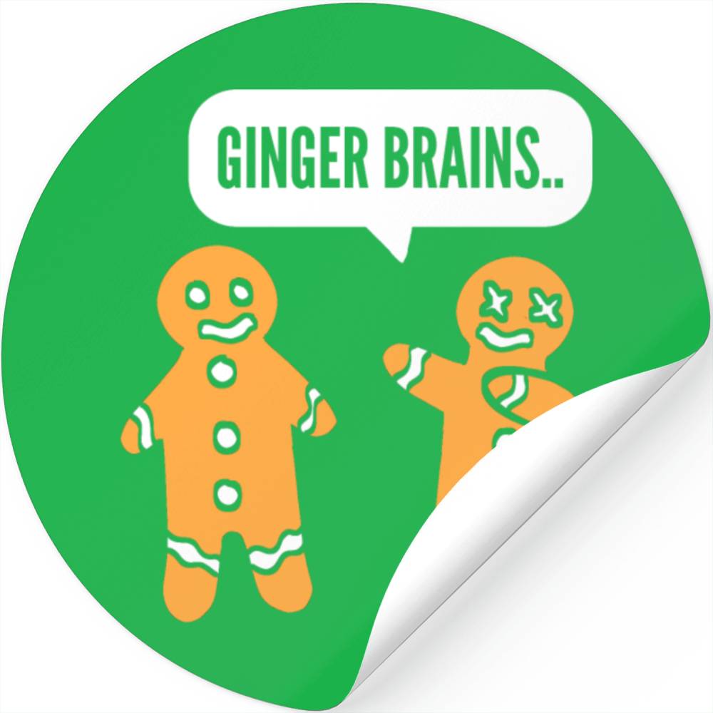 Ginger Brains Smart Person Gift Stickers