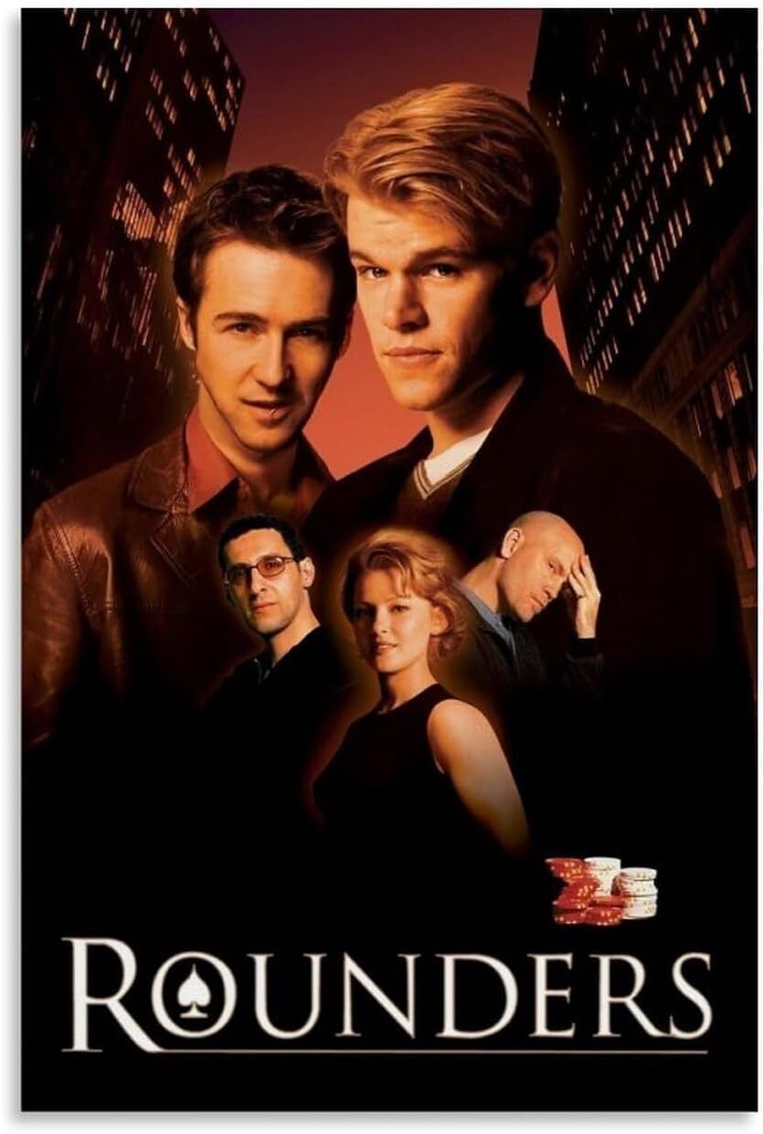 Rounders Movie Poster Canvas Wall Art Posters For Bedroom