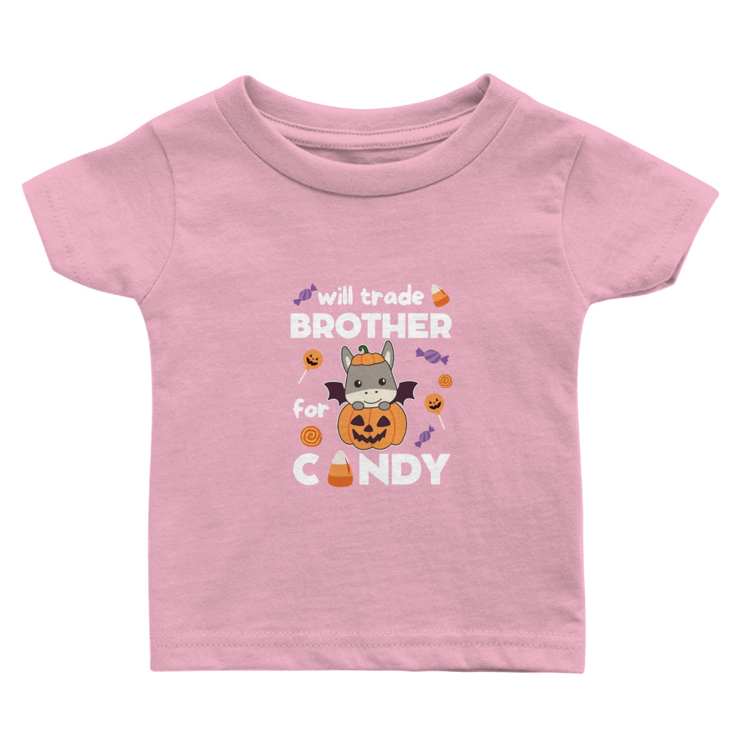 Donkey Halloween Trade Brother For Candy Baby T Shirts