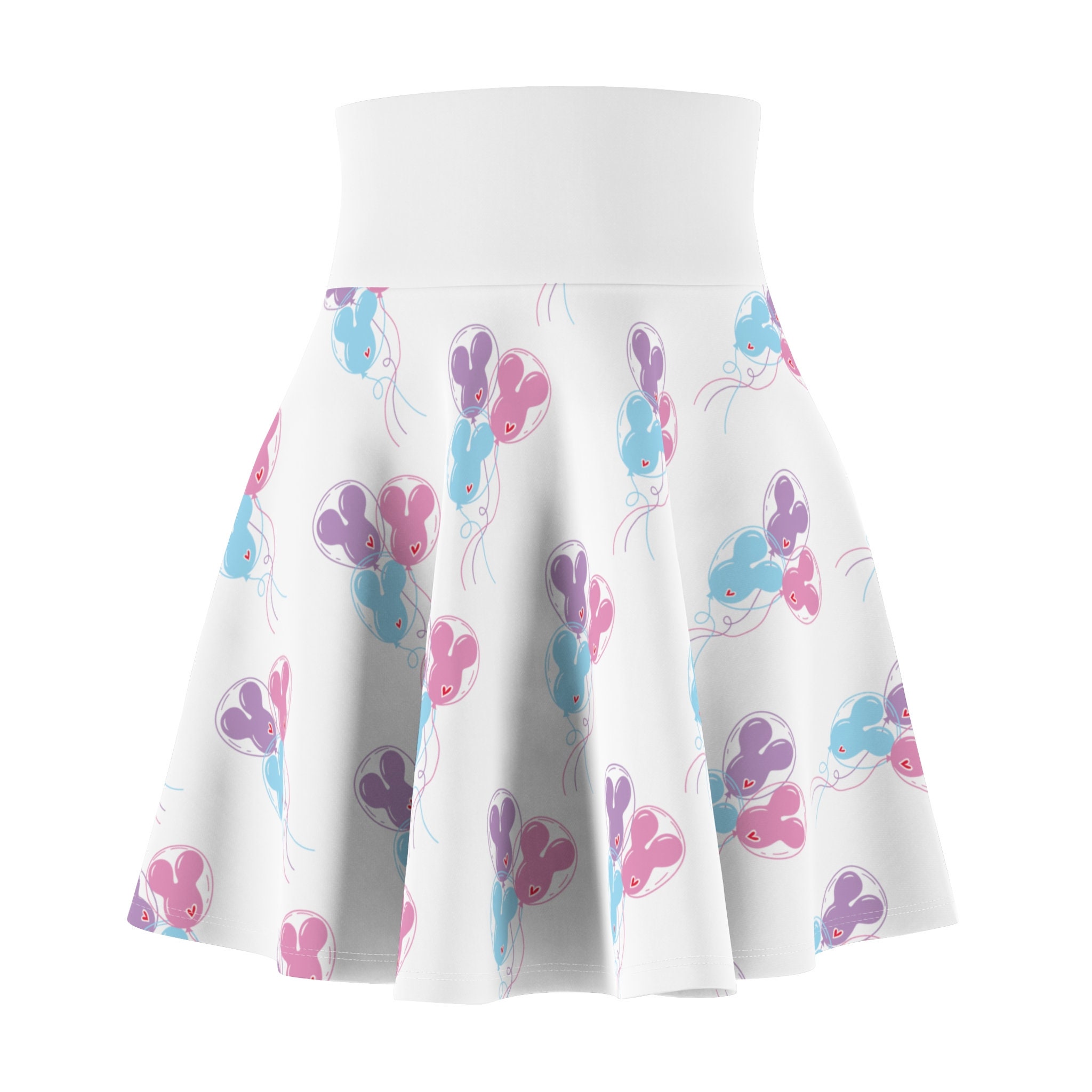 Adult Magic Mouse Balloon Women's Skater Skirt