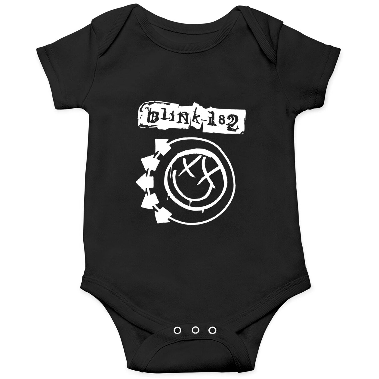 Blink Rock Band Graphic 182 Onesies | Smiley Onesies Face BlinksSweatshirt