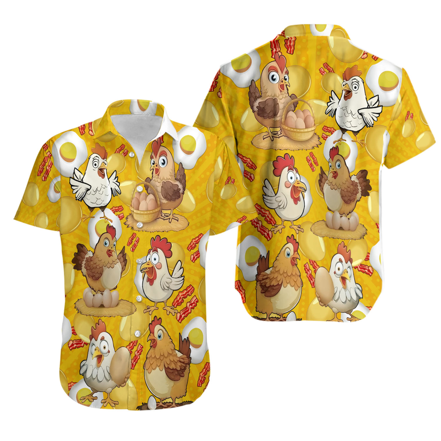 Chicken And Eggs Hawaiian Shirt For Men Women, Farmer Gift, Beach Summer Shirt