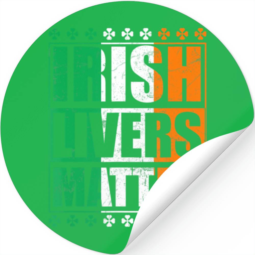 Ginger Lives Matter Irish Flag St Patricks Day Stickers