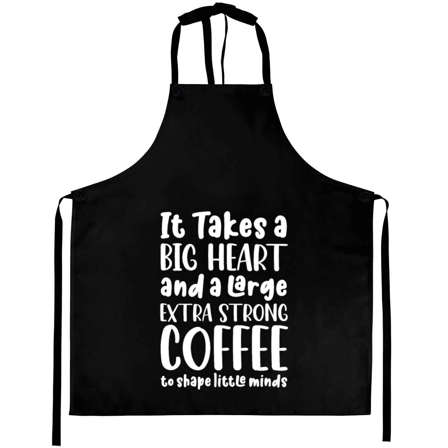 Paraprofessional Big Heart And Large Strong Coffee Aprons