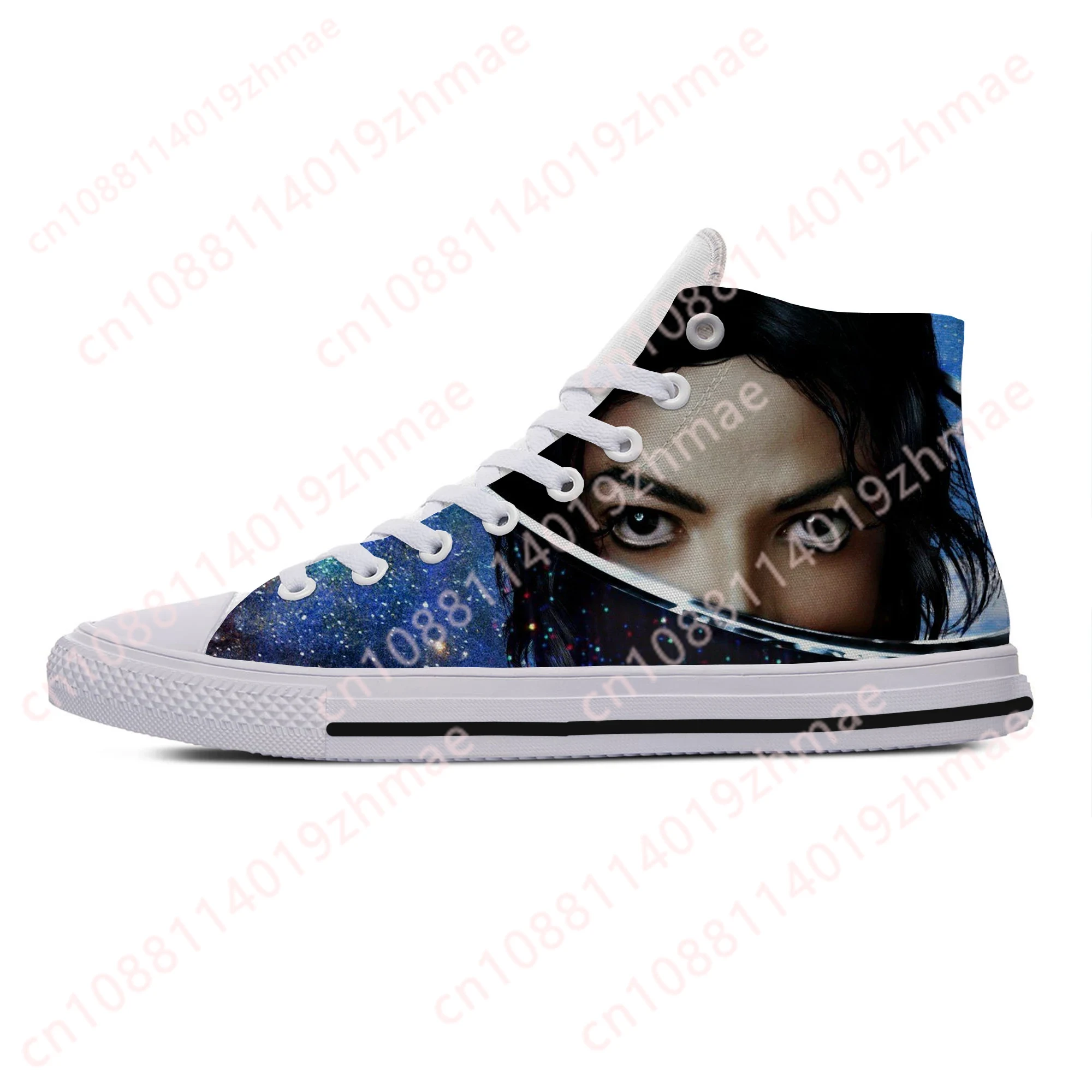 Unisex Michael Jackson Inspired High Top Sneakers Casual Shoes