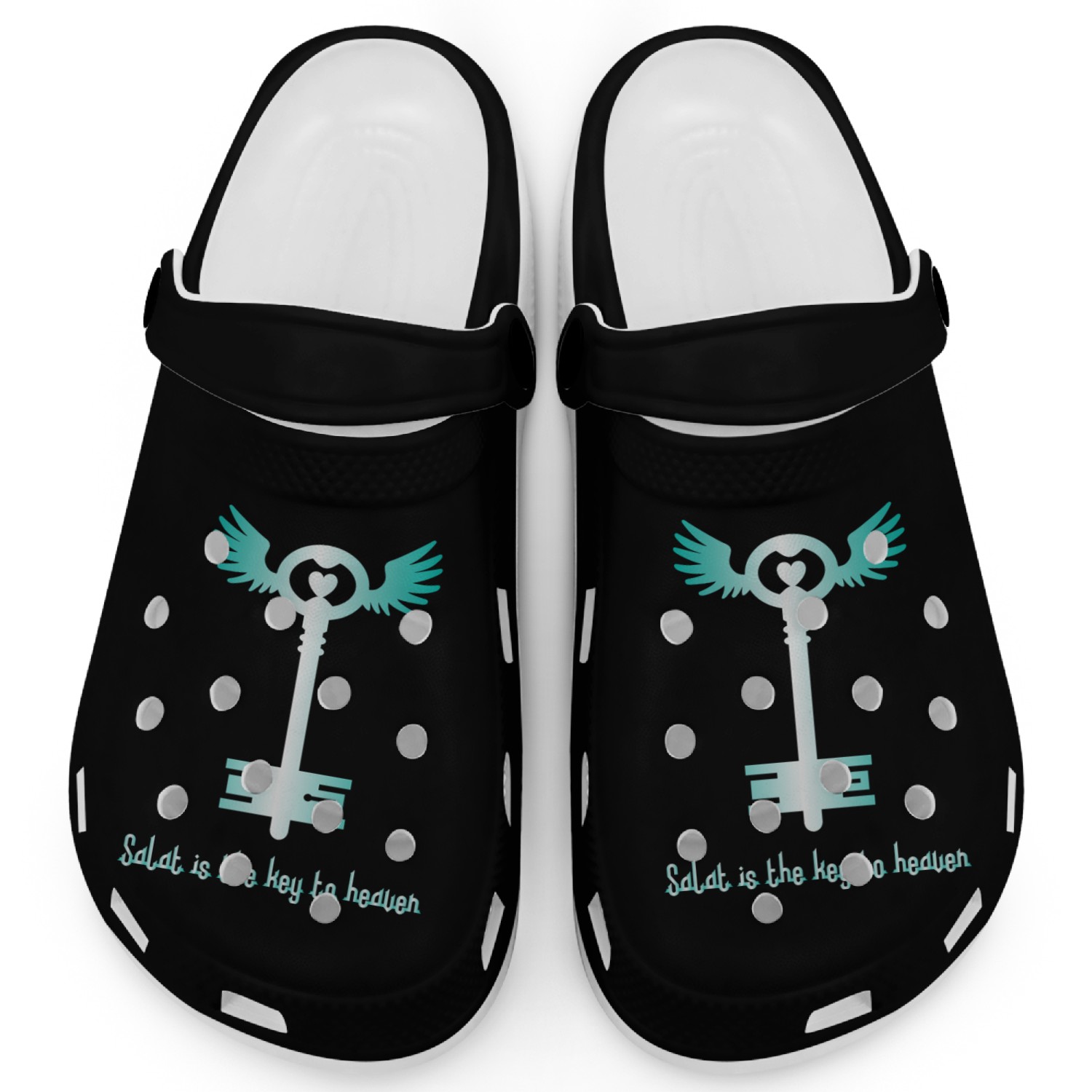 Salat is the key to havean. Clogs