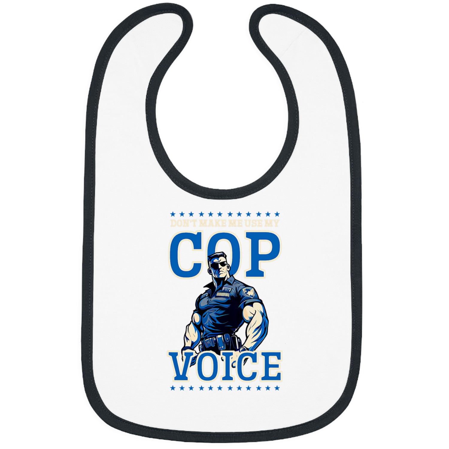 Police Job Use My Cop Voice Design Police Officer Bibs