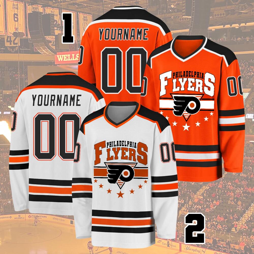 Personalized Philadelphia Hockey Team Jersey, Custom Flyers Hockey Jersey, Gift For Fan, Jersey For Adult And Kids, Hockey Lovers