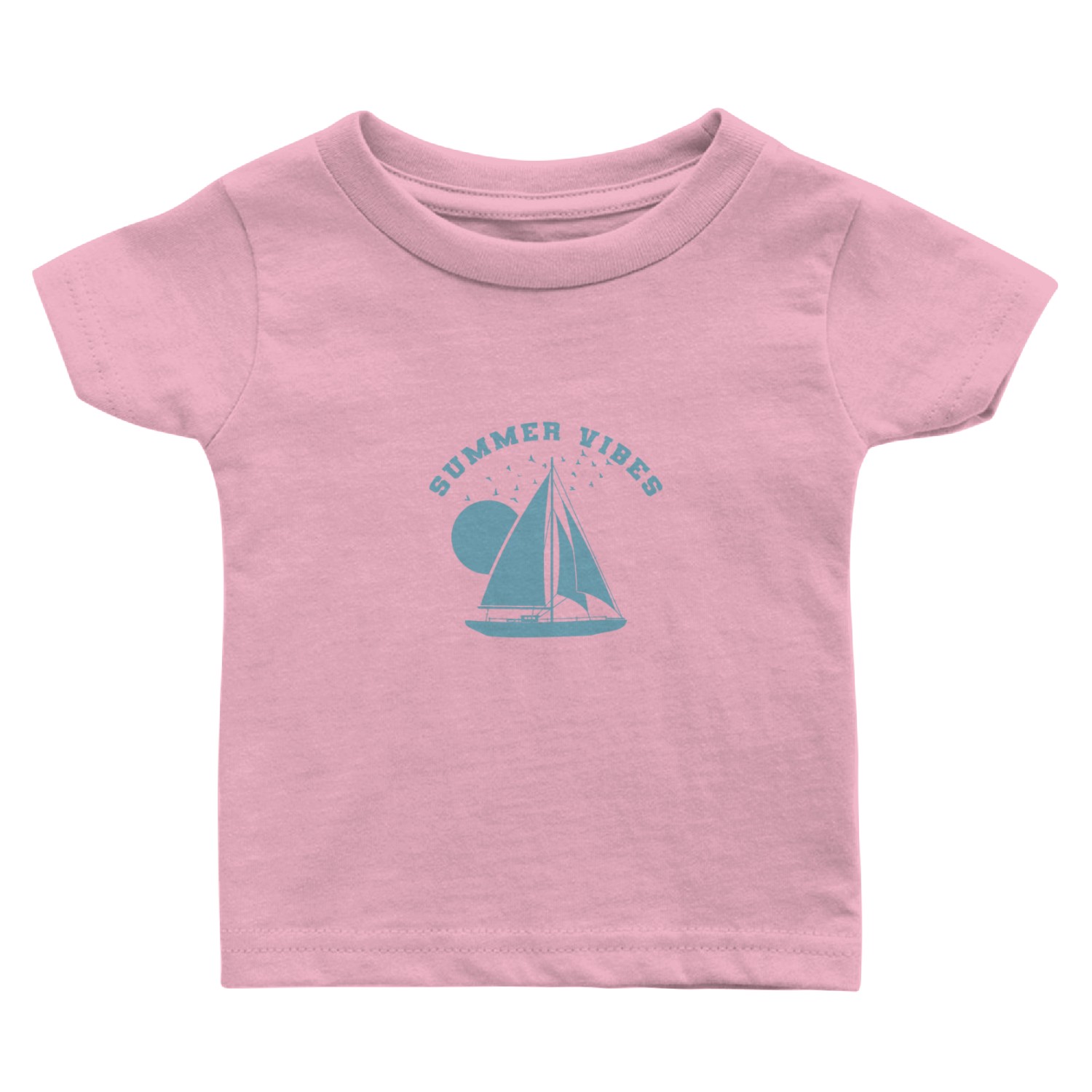 Summer Vibes Sailing Boat Water Sports Baby T Shirts