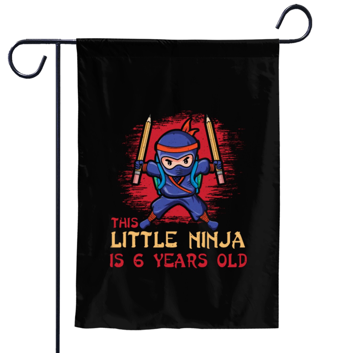 Birth Born Age 6 Years Old Japan Japanese Ninja Garden Flags