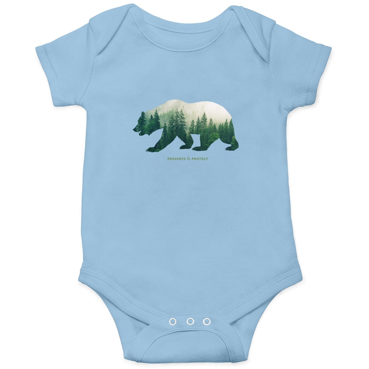 Preserve & Protect Baby Bodysuit Vintage National Park Bear Baby Bodysuit