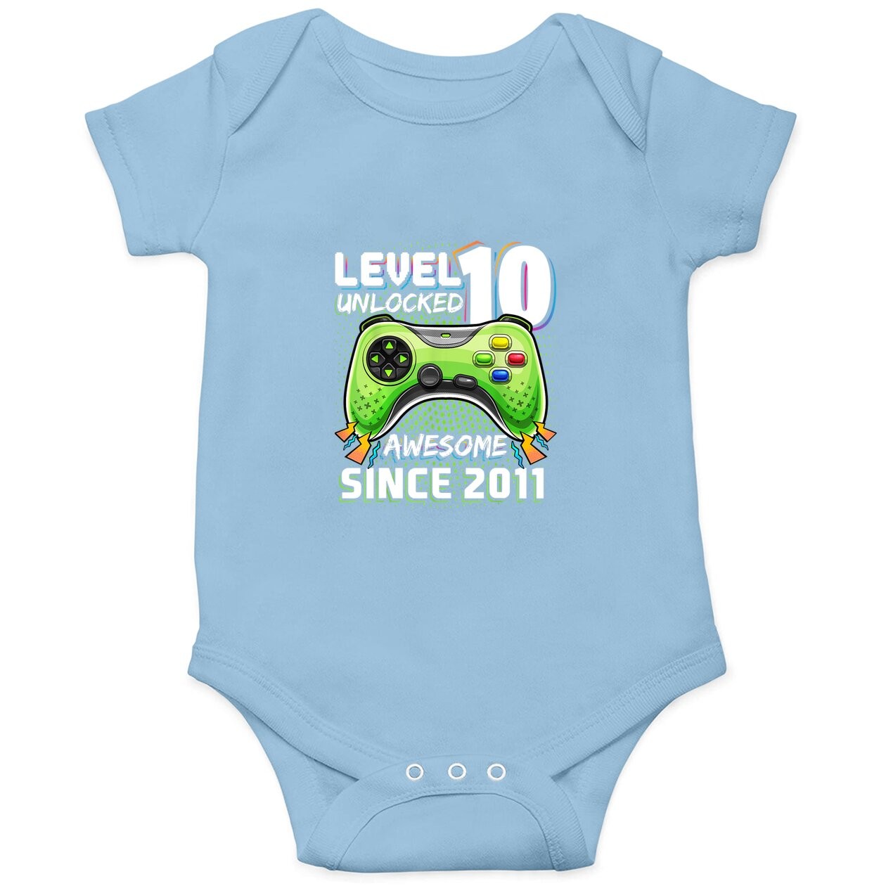 Level 10 Unlocked Awesome Video Game Gift Baby Bodysuit
