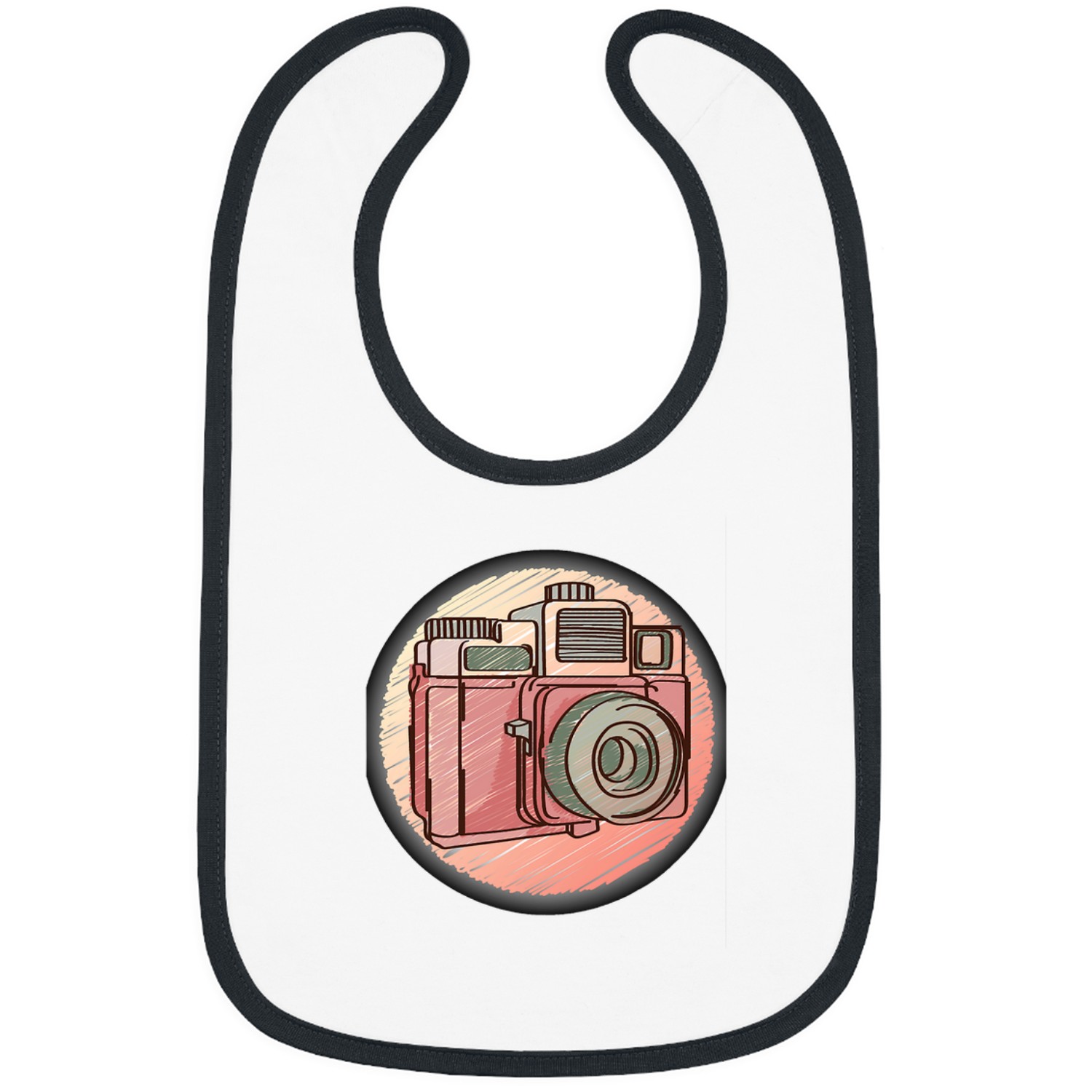 Photographer Job drawing concept Bibs