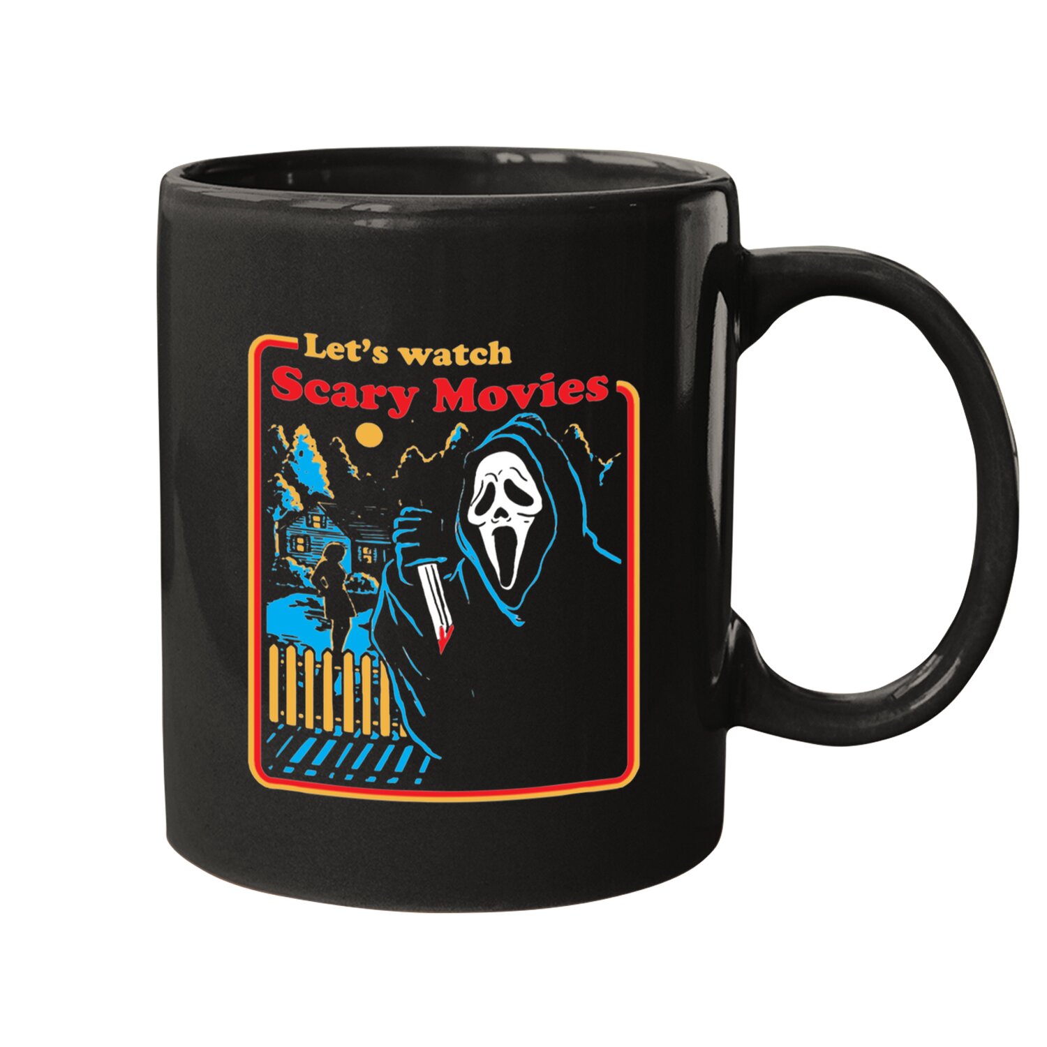Let's Watch Scary Movies Scream Horror Mugs