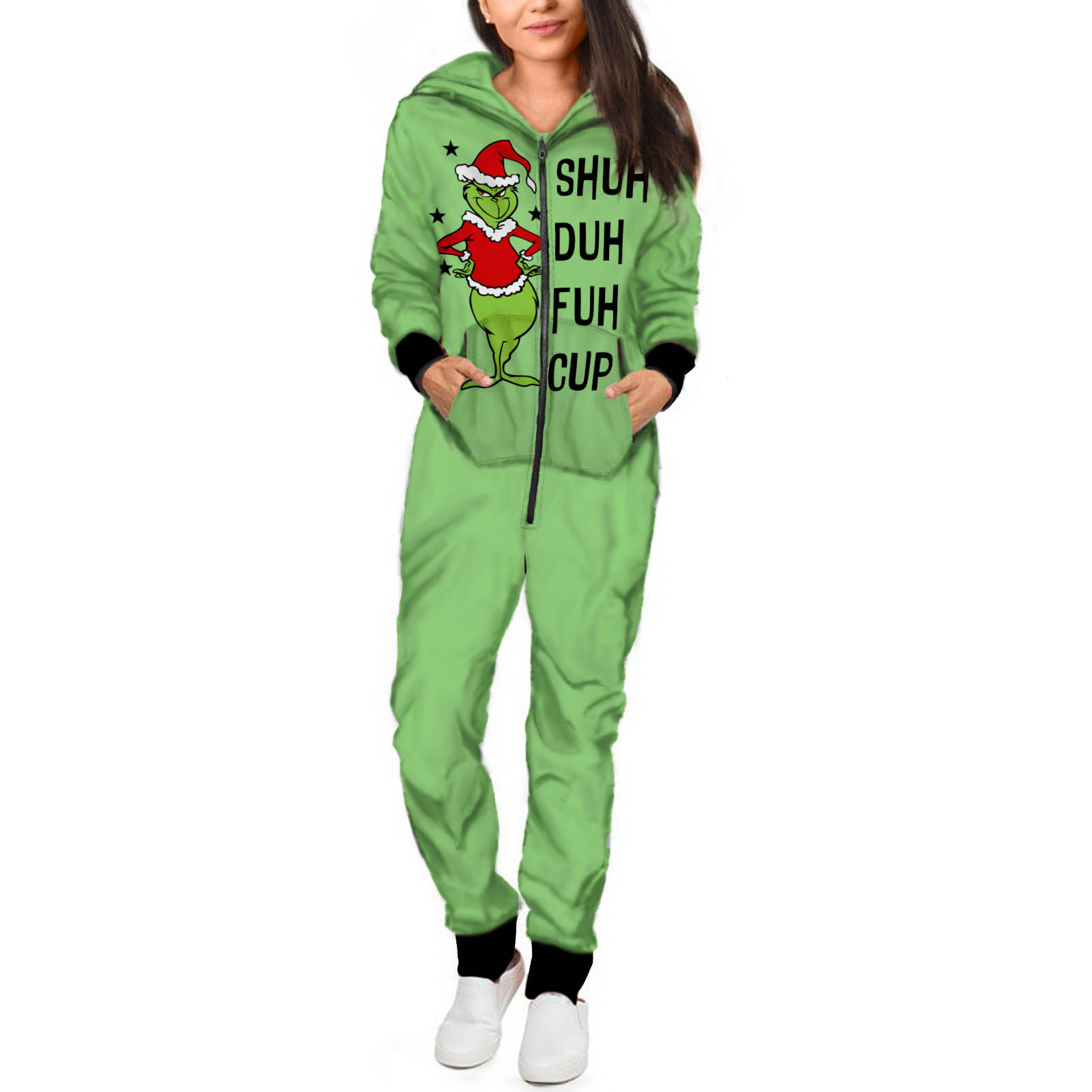 Funny Character Hooded Jumpsuit | Christmas Pajama Outfits | Family Matching Pajamas