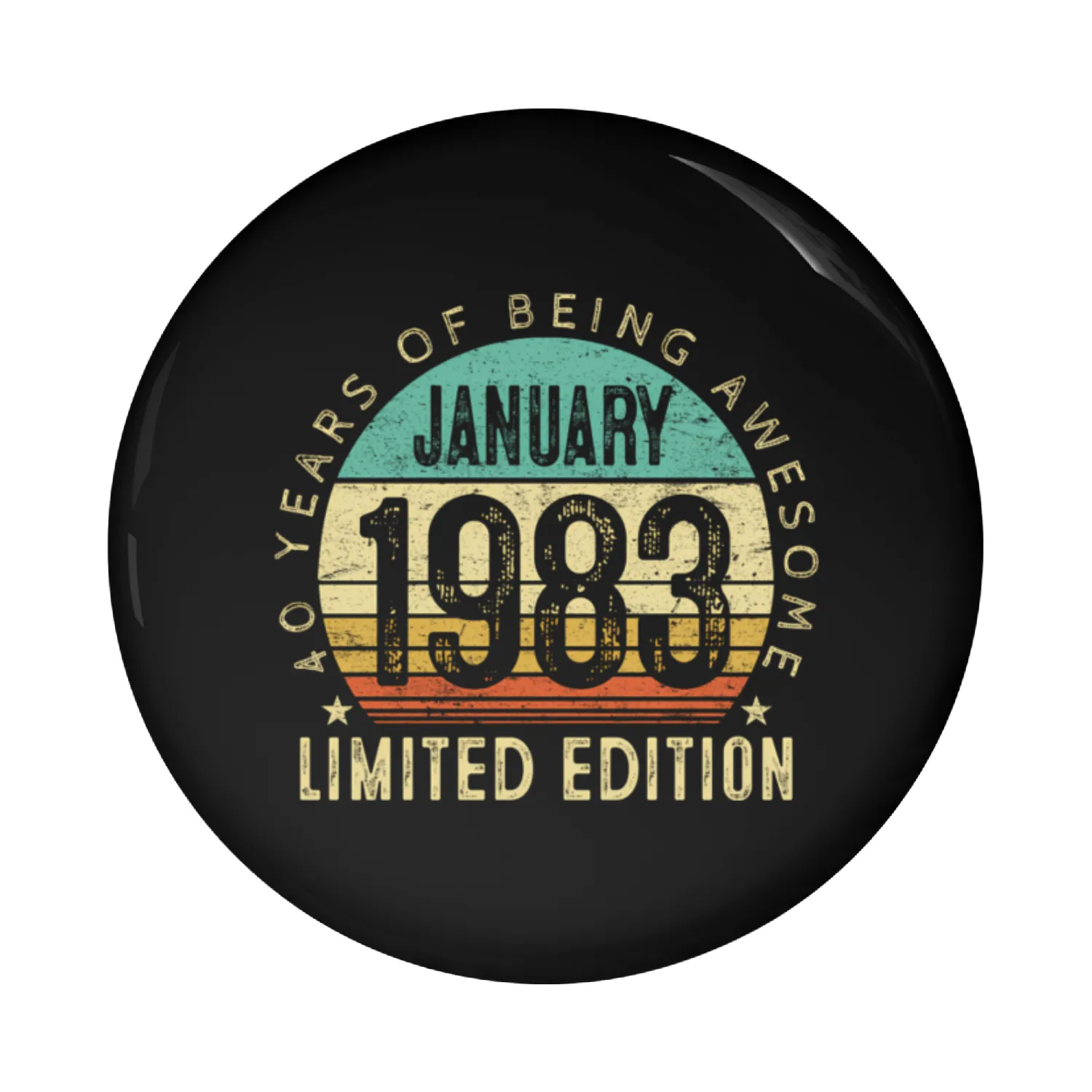 40Th January 1983 40 Pin Buttons