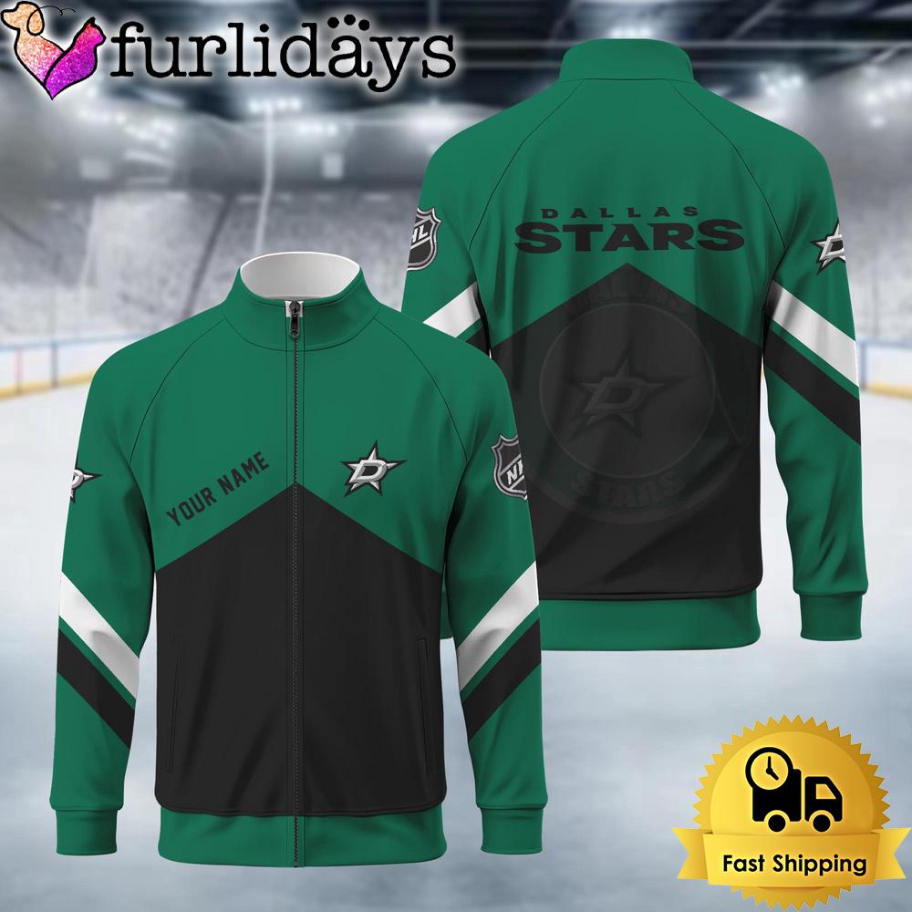 Dallas Starss Logo Custom Standing Neck Zipper Jacket