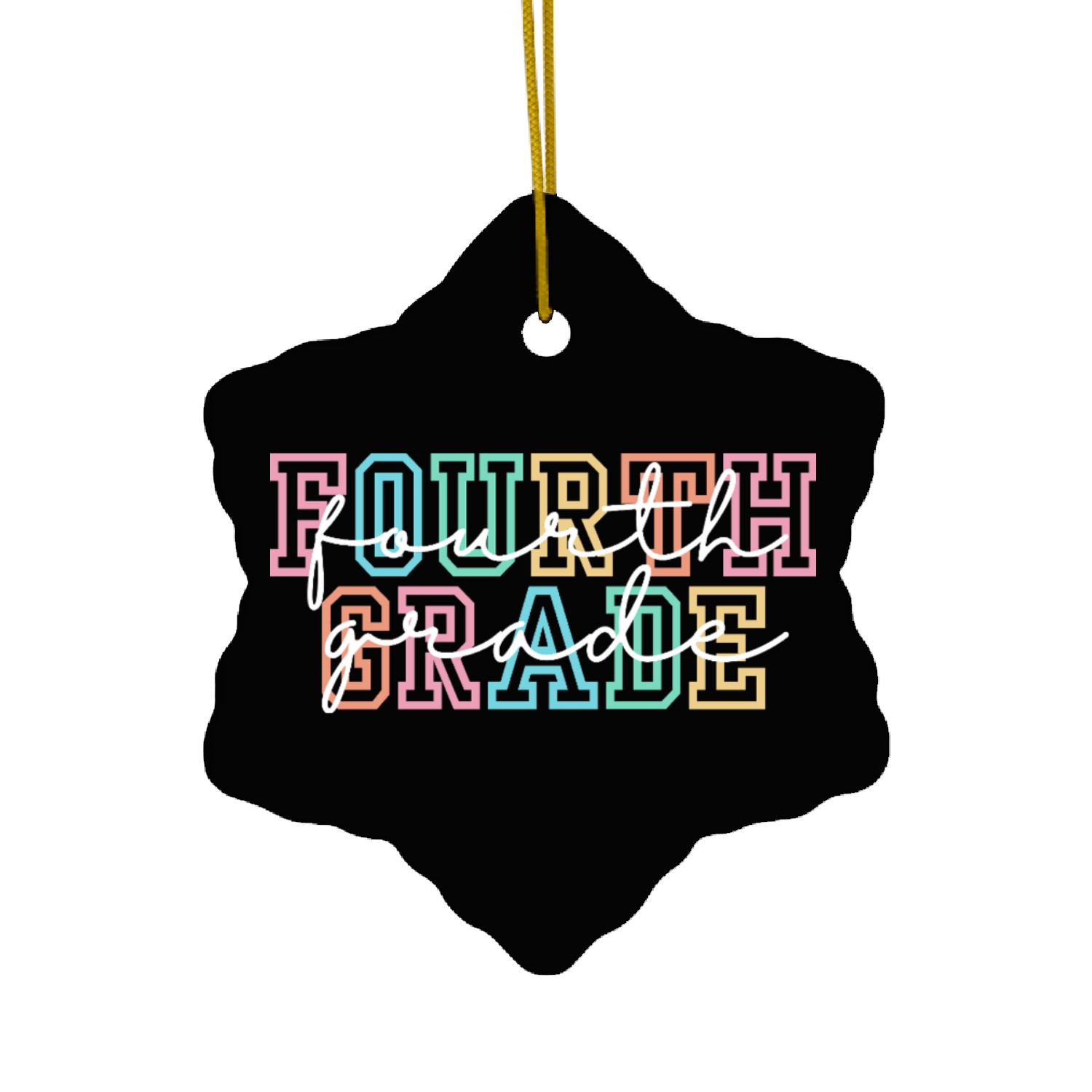 Fourth Grade Teacher Ceramic Ornaments, 4th Grade Teacher Shir