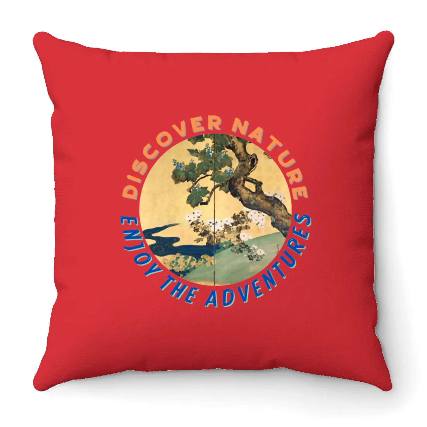 Discover nature Throw Pillows