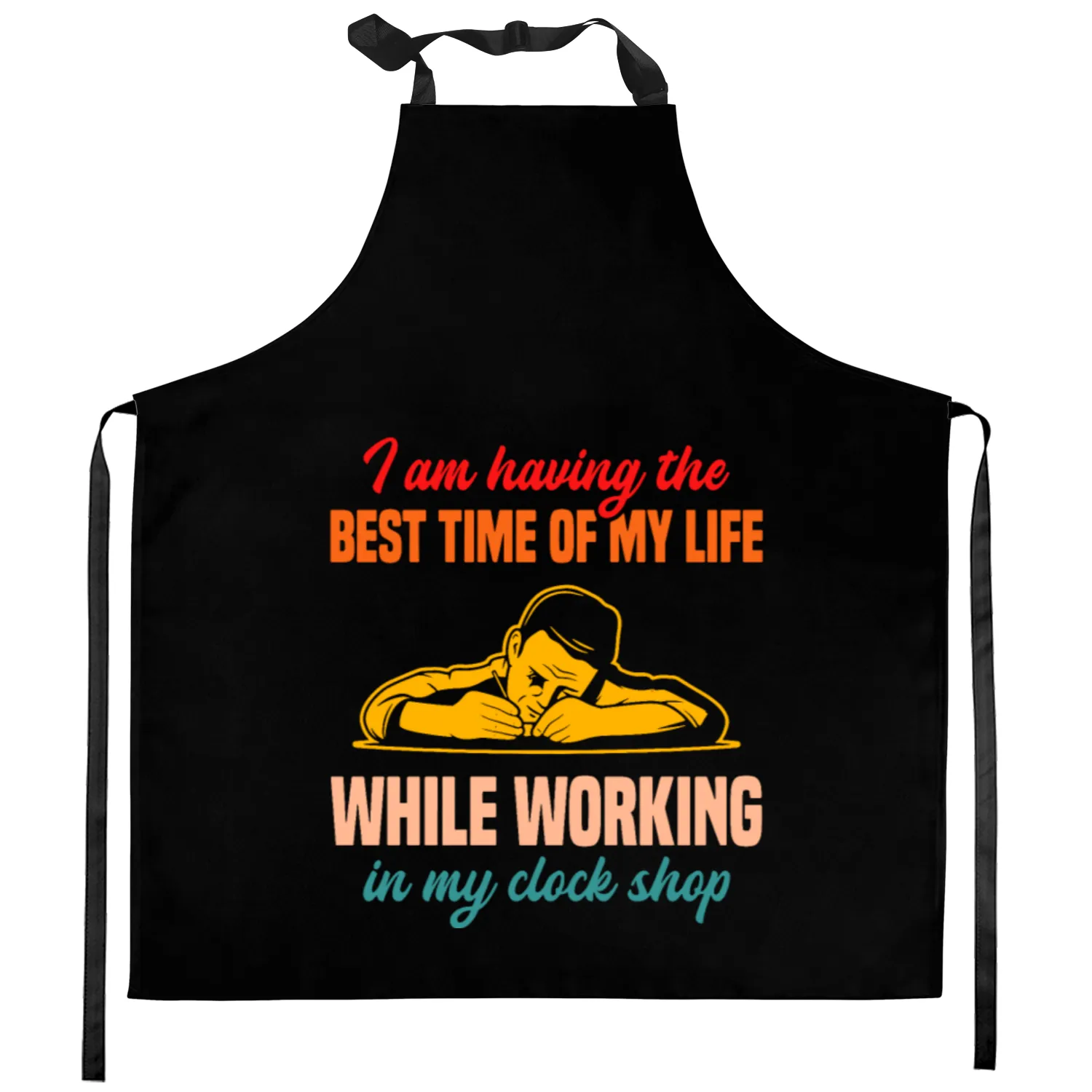 While Working In My Clock Shop Kitchen Aprons