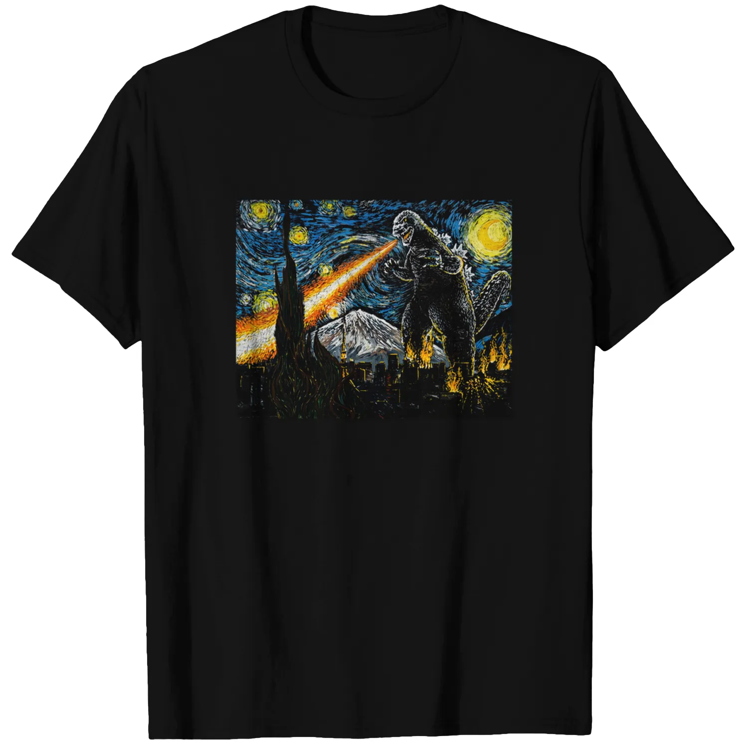 Retro Japanese Monster Graphic T-Shirt