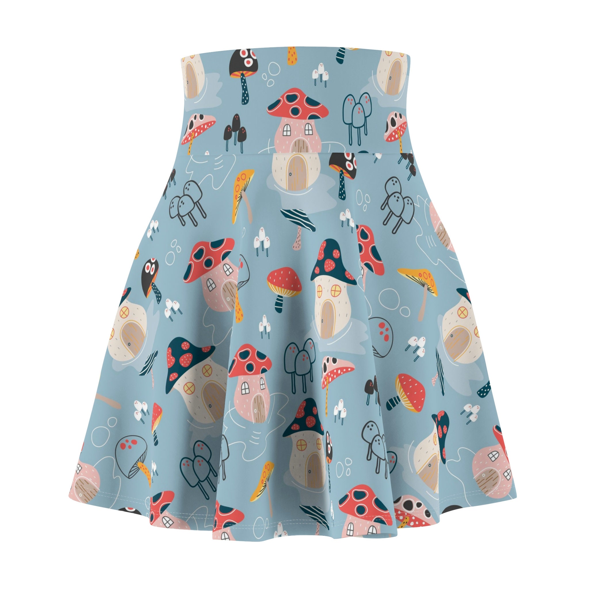 Mushroom Houses Women's Skater Skirt