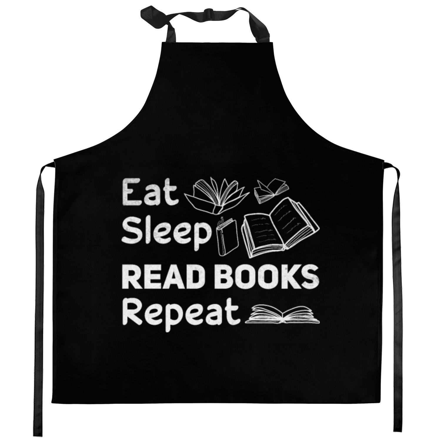 Eat Sleep Read Books Repeat Bookworm Book Lover Kitchen Aprons