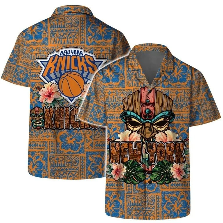 New York Basketball Team Knickss Hawaiian Shirt Button Down Unisex Adults