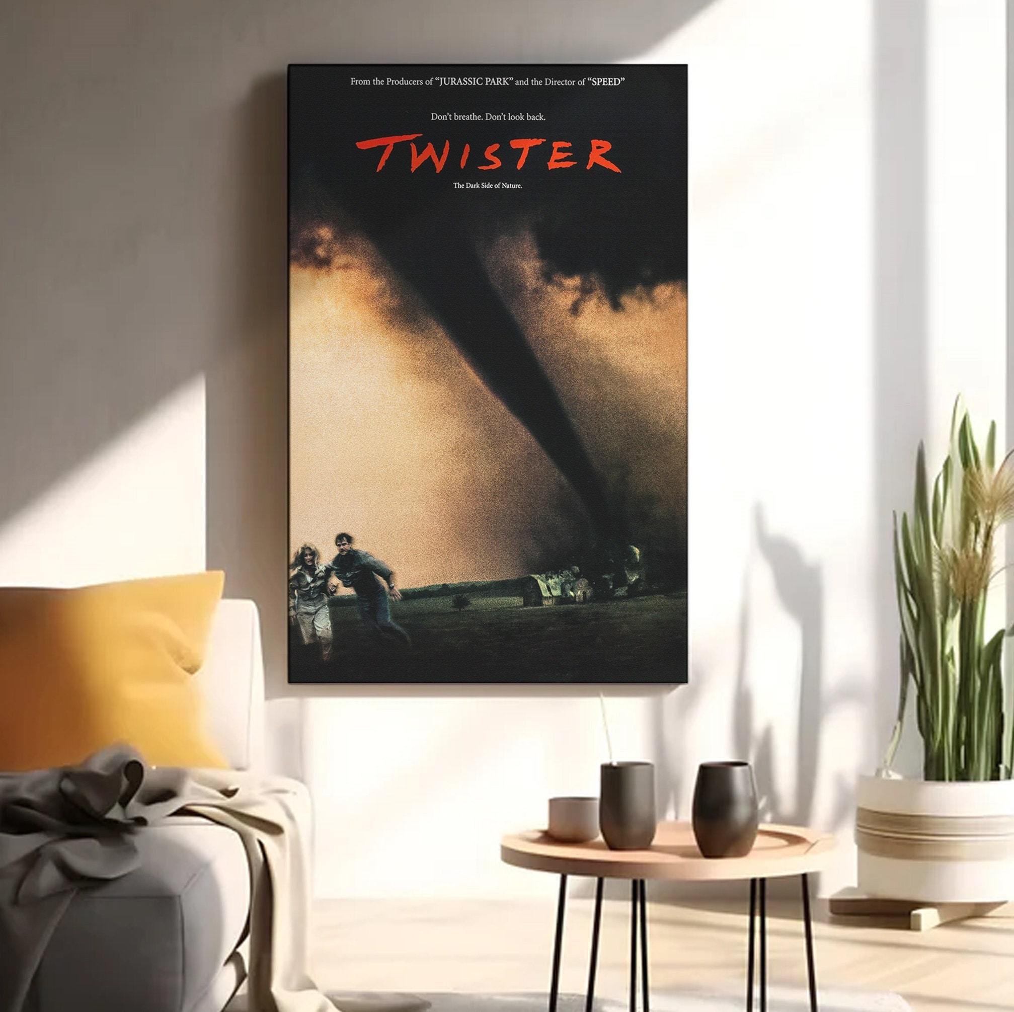 Twister 1996 Movie Poster Jo Harding Twister Poster Home Decor Poster Canvas