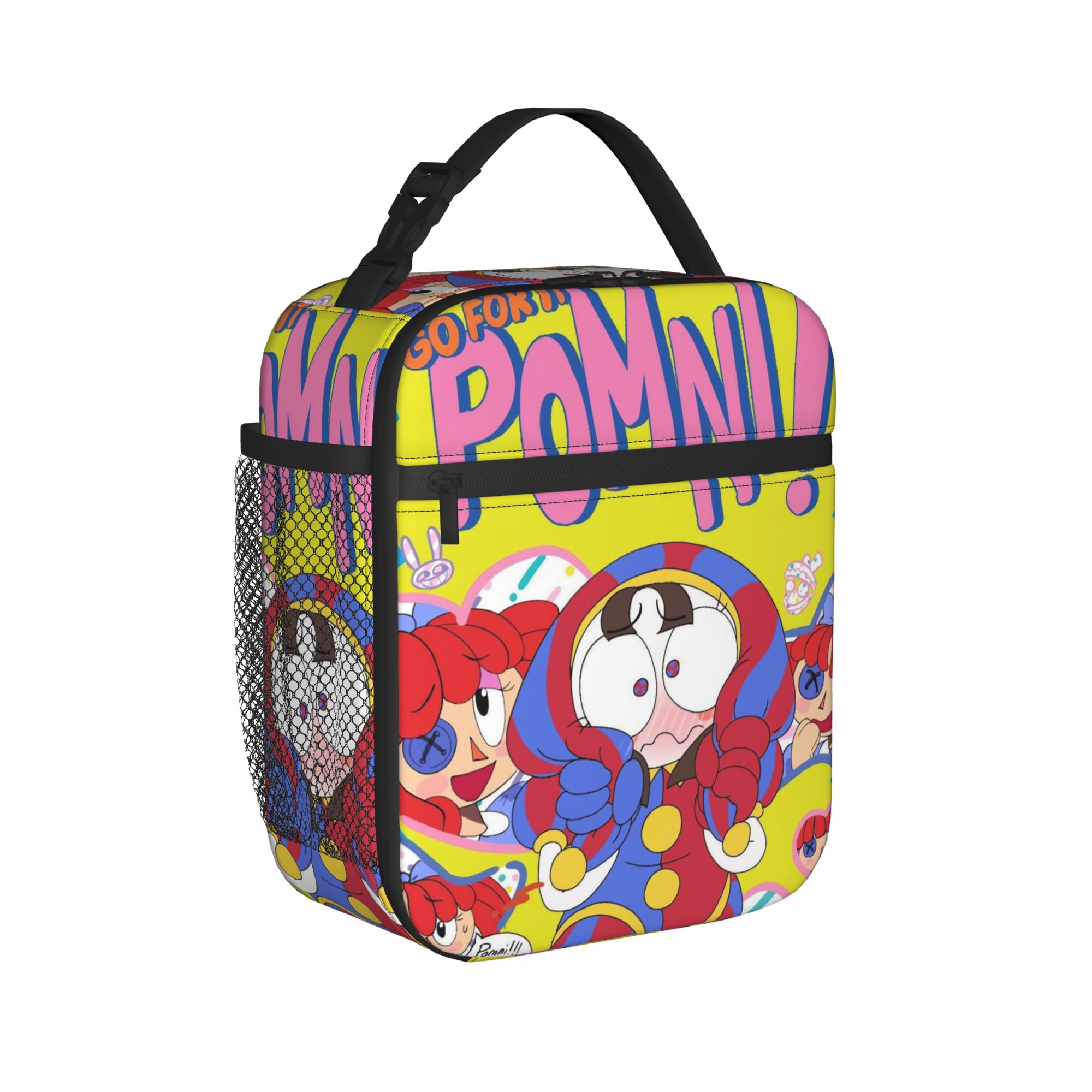 Cartoon Digitals Circus Thermal Insulated Lunch Bag for Work Portable Bento Box Thermal Cooler Lunch Boxes