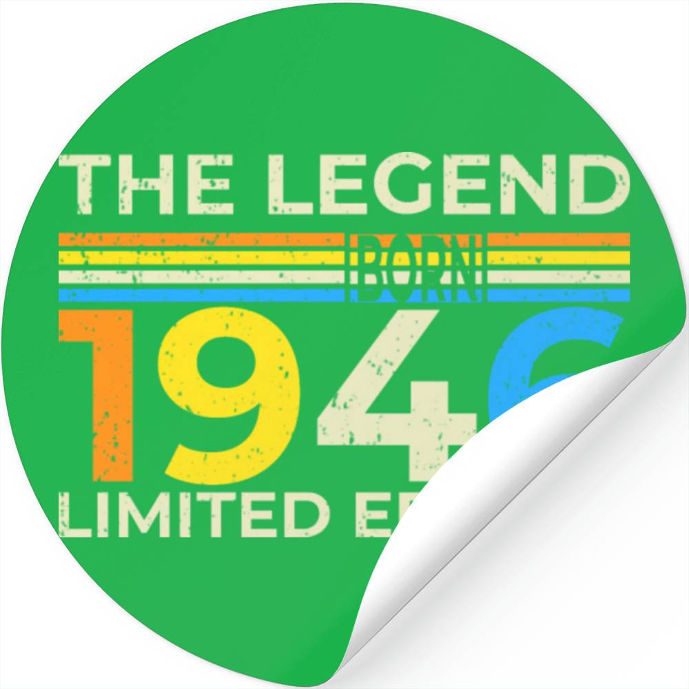 The Legend 1946 Born Limited Edition Stickers