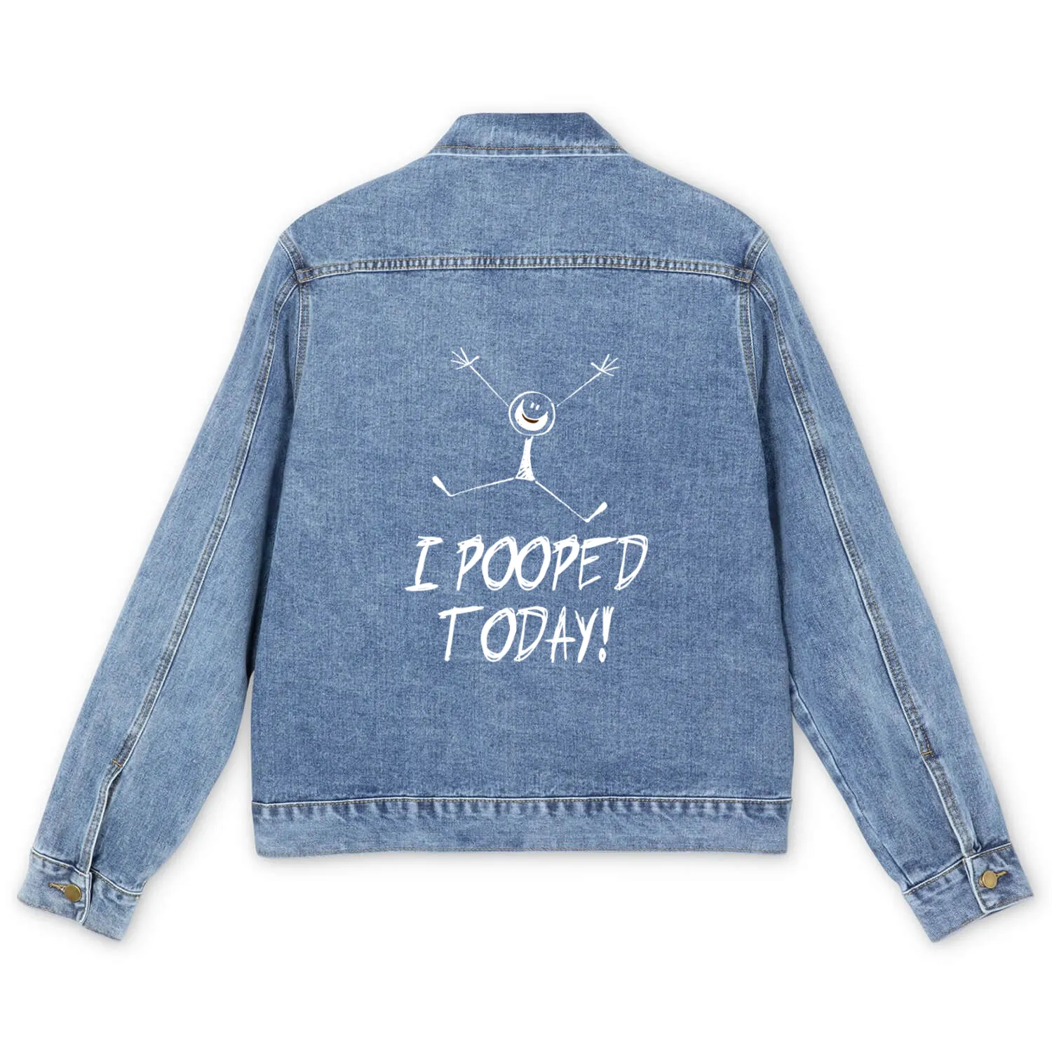I pooped today! Men's Denim Jackets