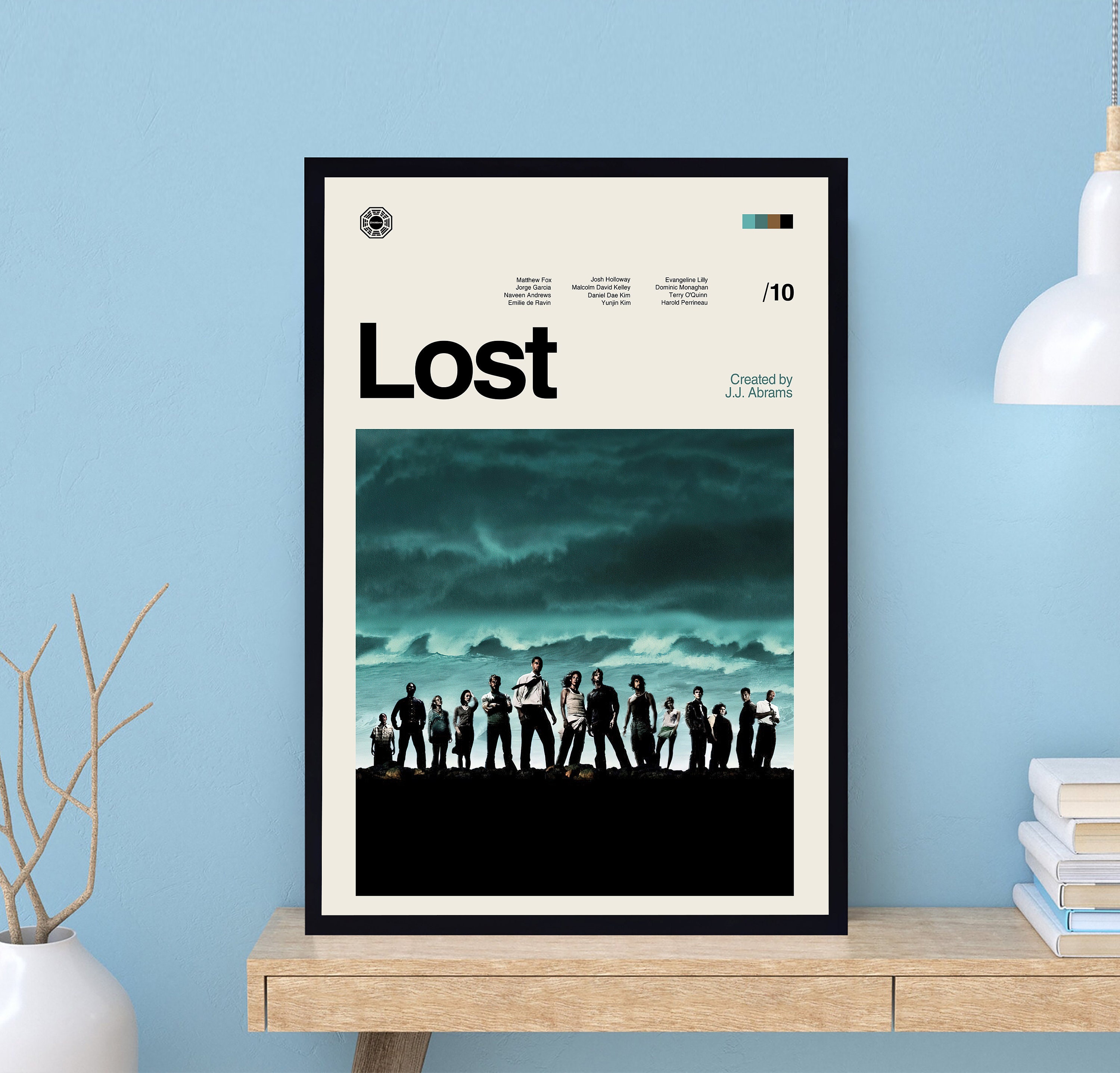 Lost Tv Series Poster, Lost Poster, Lost Print, Retro Movie Poster, Minimalist Art, Vintage Poster, Modern Art, Wall Decor, Home Decor