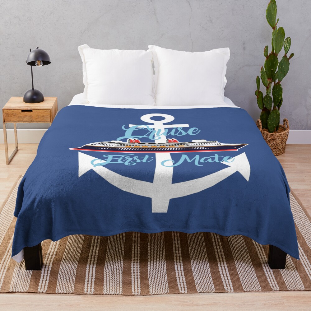 Magical Cruise First Mate Throw Blanket