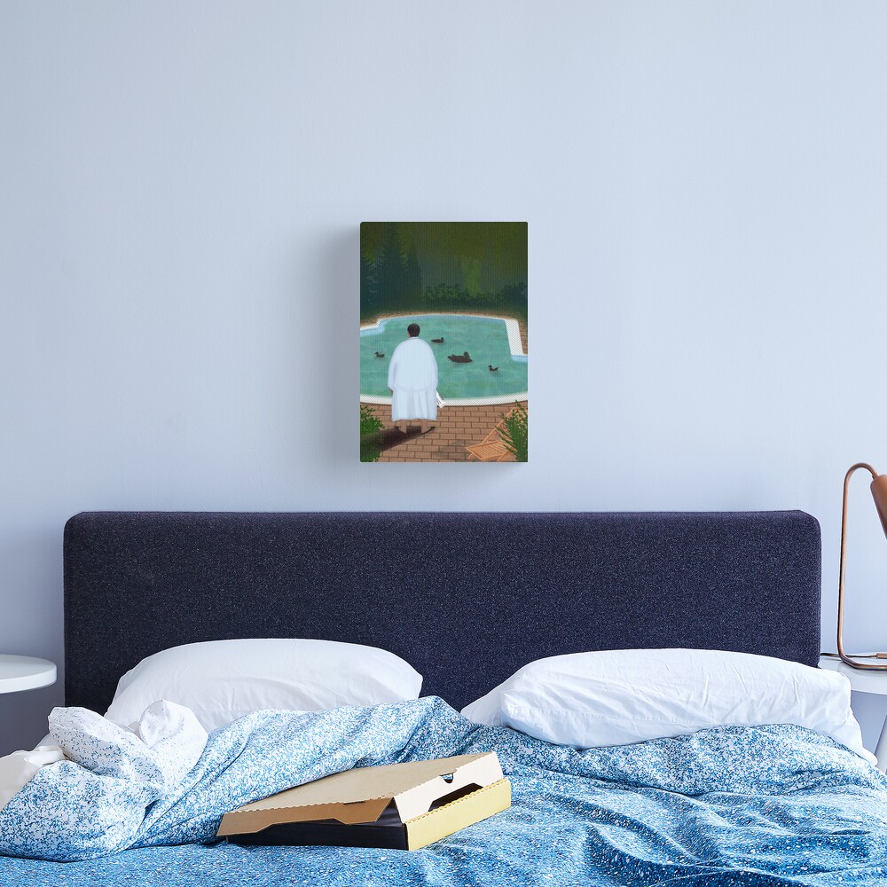 Him, with those ducks... Canvas Print
