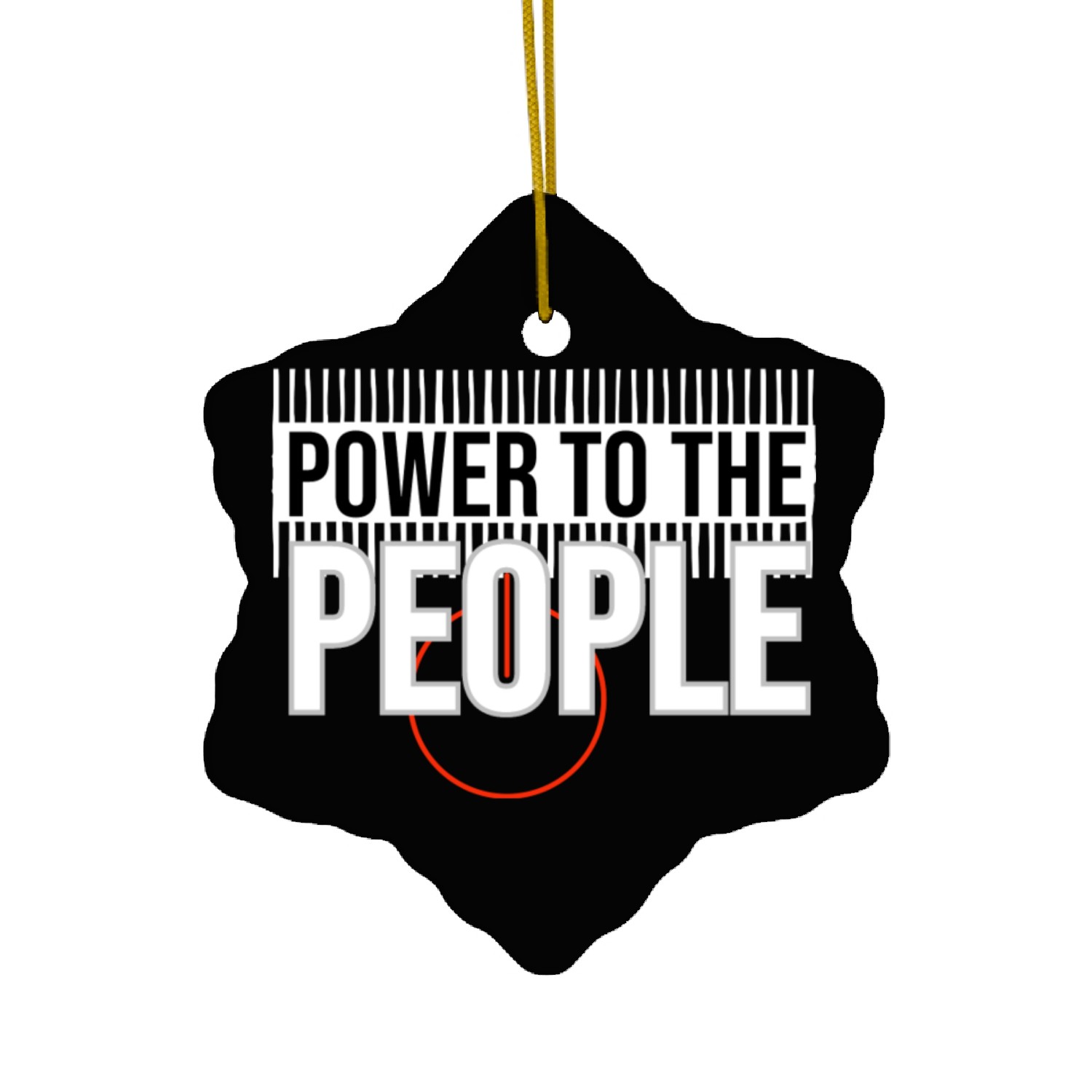 Power To The People Ceramic Ornaments