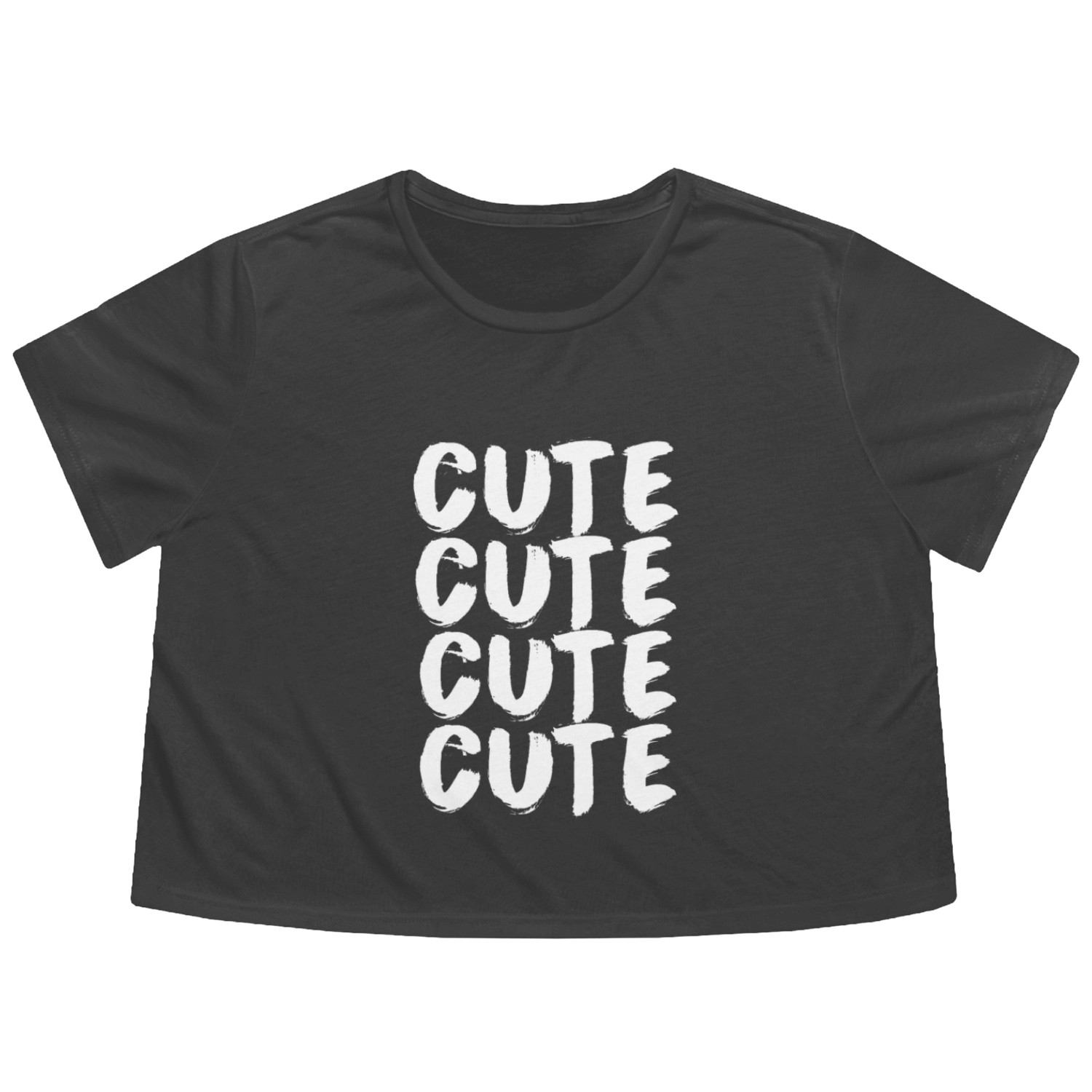 CUTE handwritten Flowy Cropped Tees