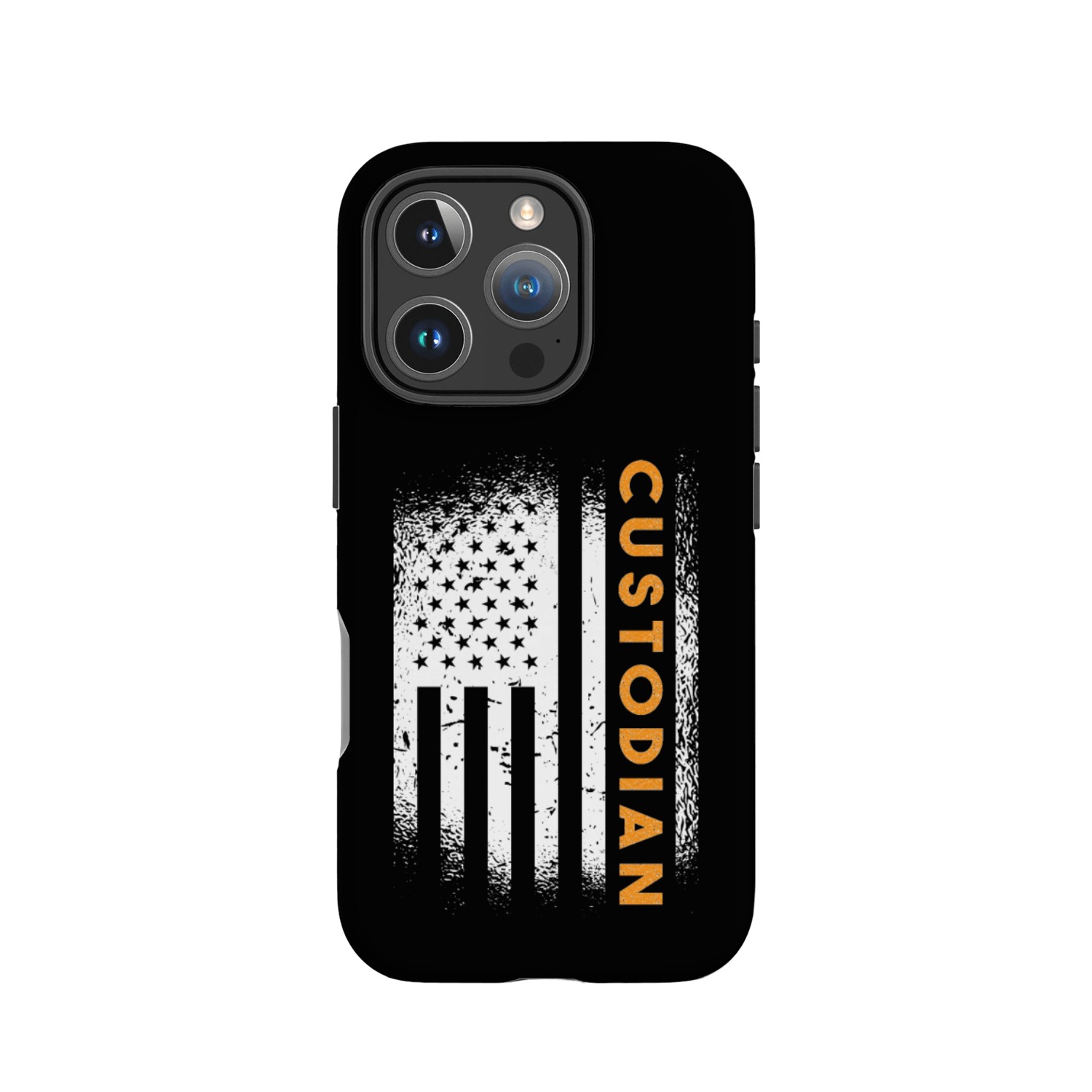 Cleaner Janitor American Flag School Custodian IPhone Cases